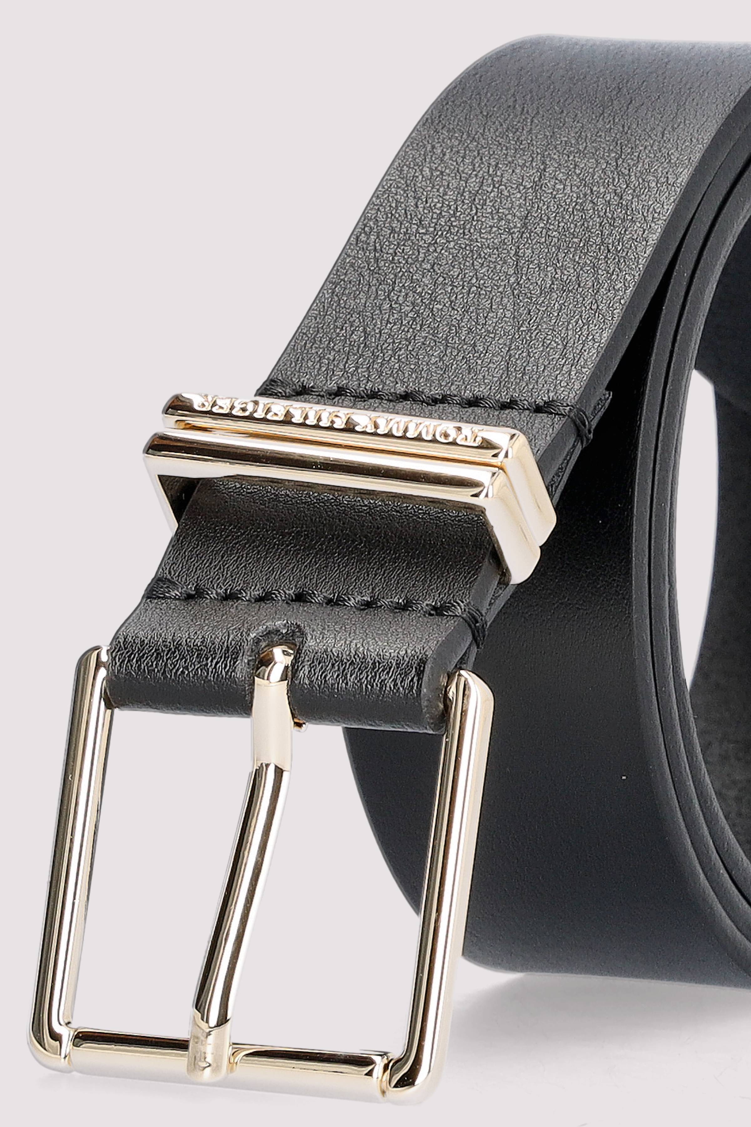 Tommy Hilfiger Ledergürtel in Schwarz