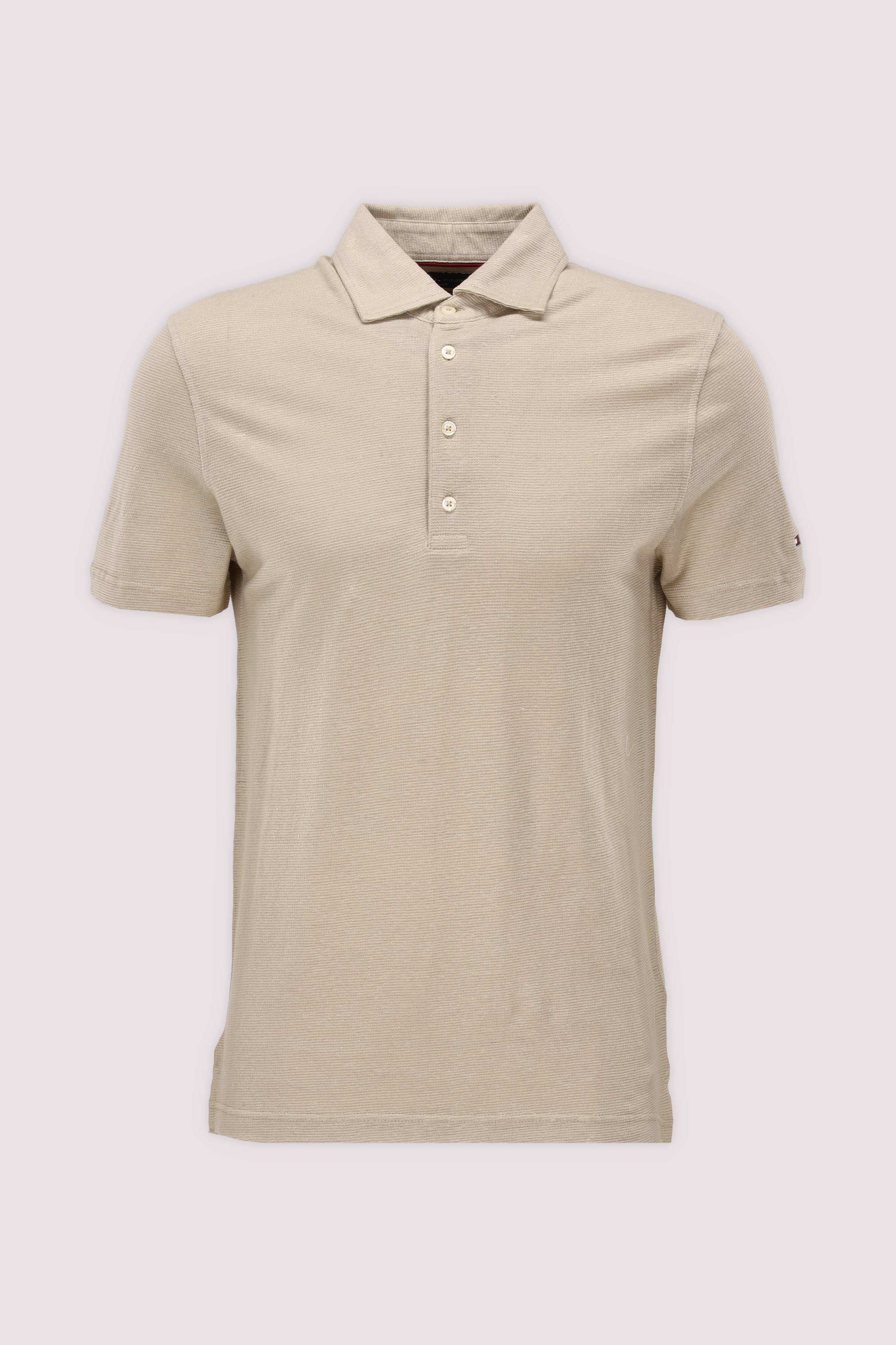 DC SPREAD COLLAR LINEN POLO