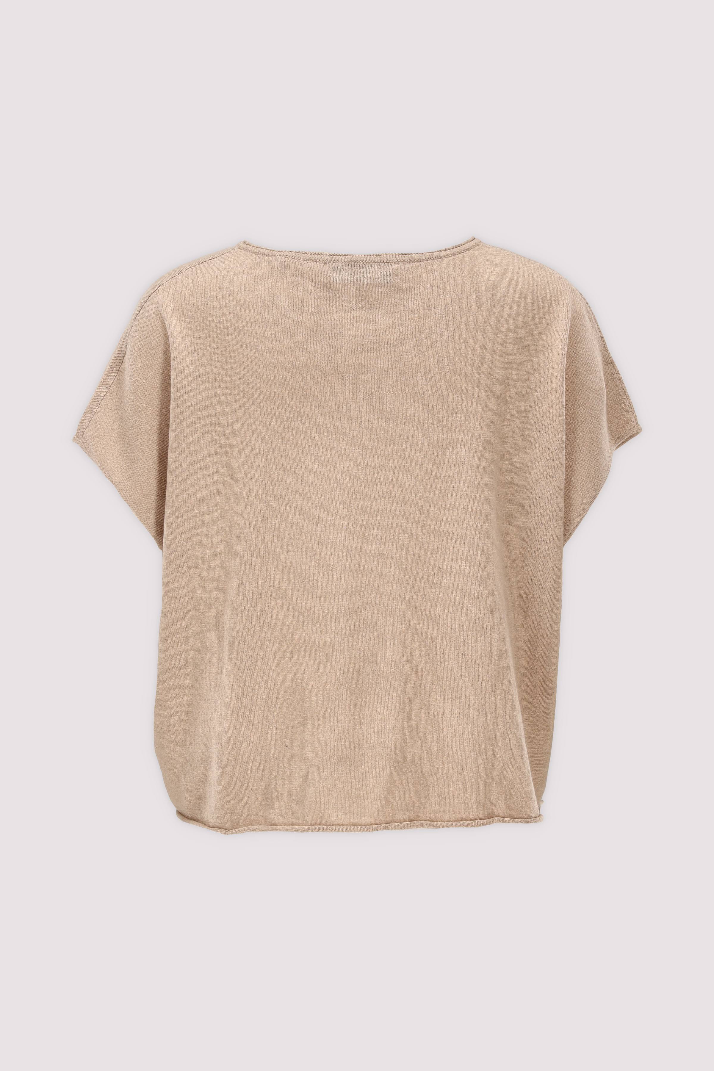 Marc O'Polo Strick-T-Shirt Sandpapier