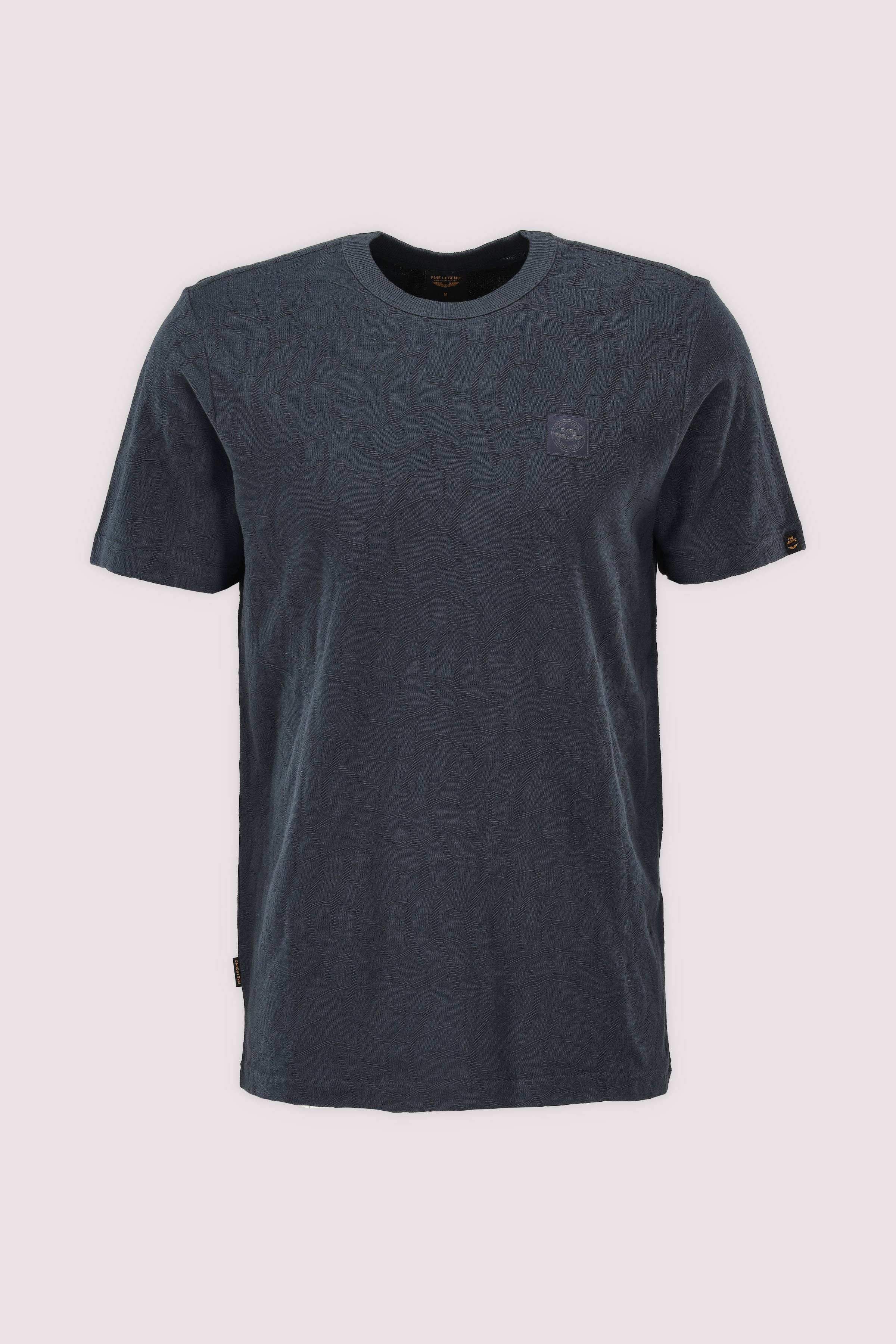 Short sleeve r-neck jacquard j