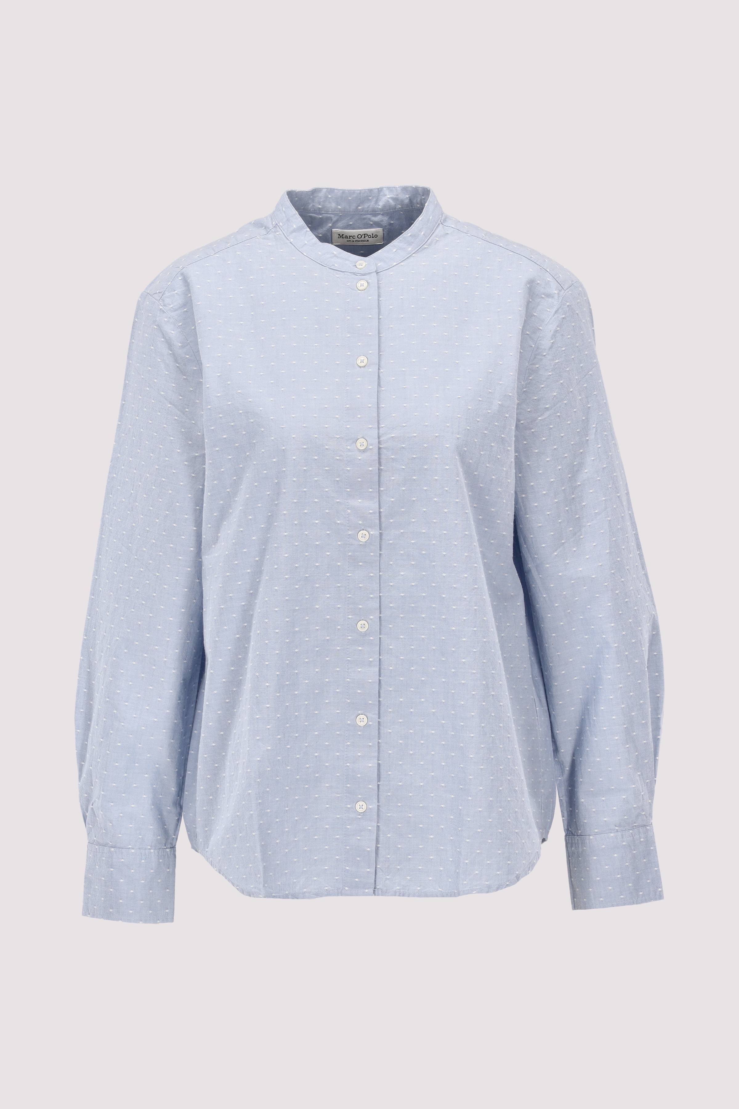 Blouse, casual fit, stand up c
