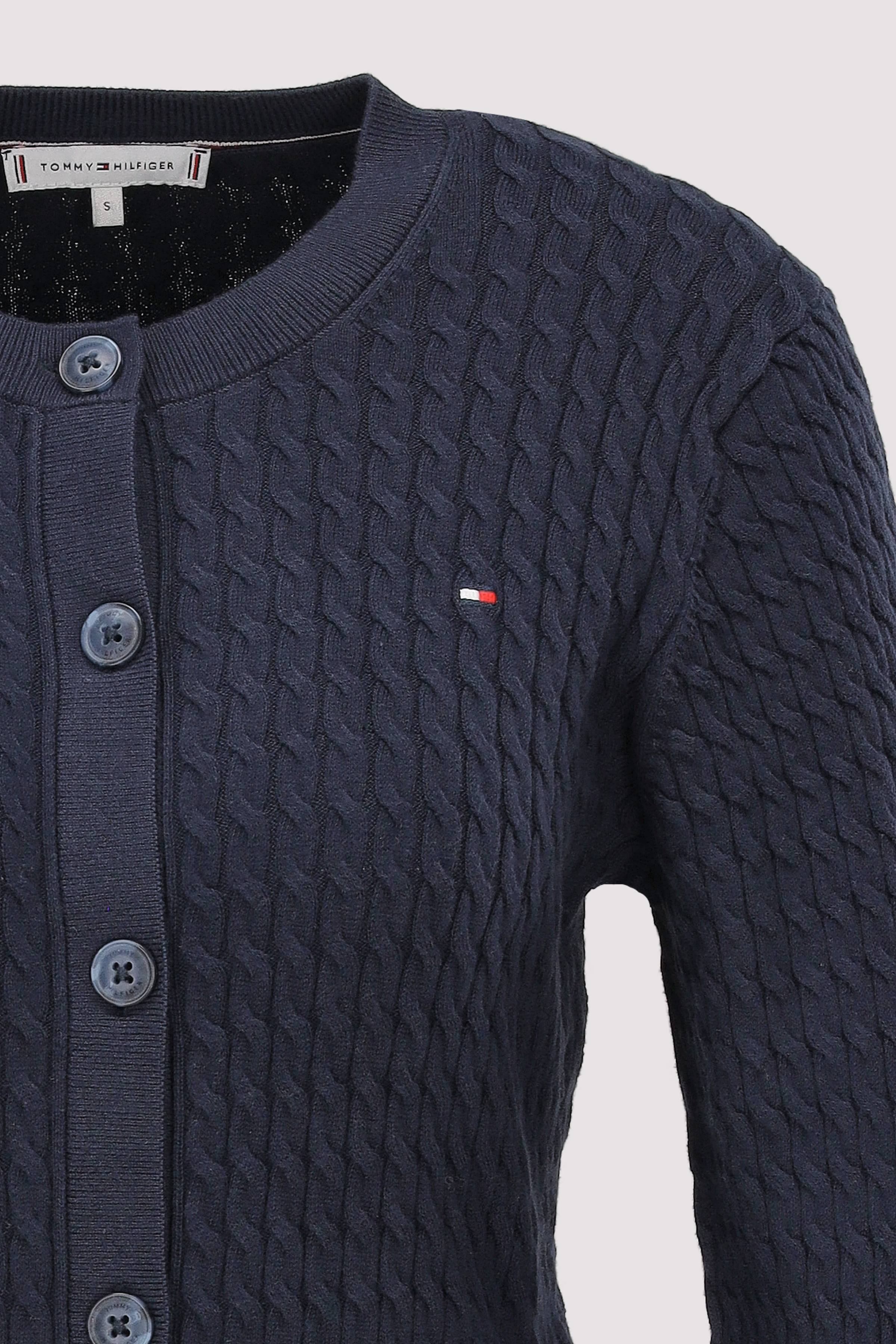 Tommy Hilfiger - CO CABLE C-NK LS CARDIGAN