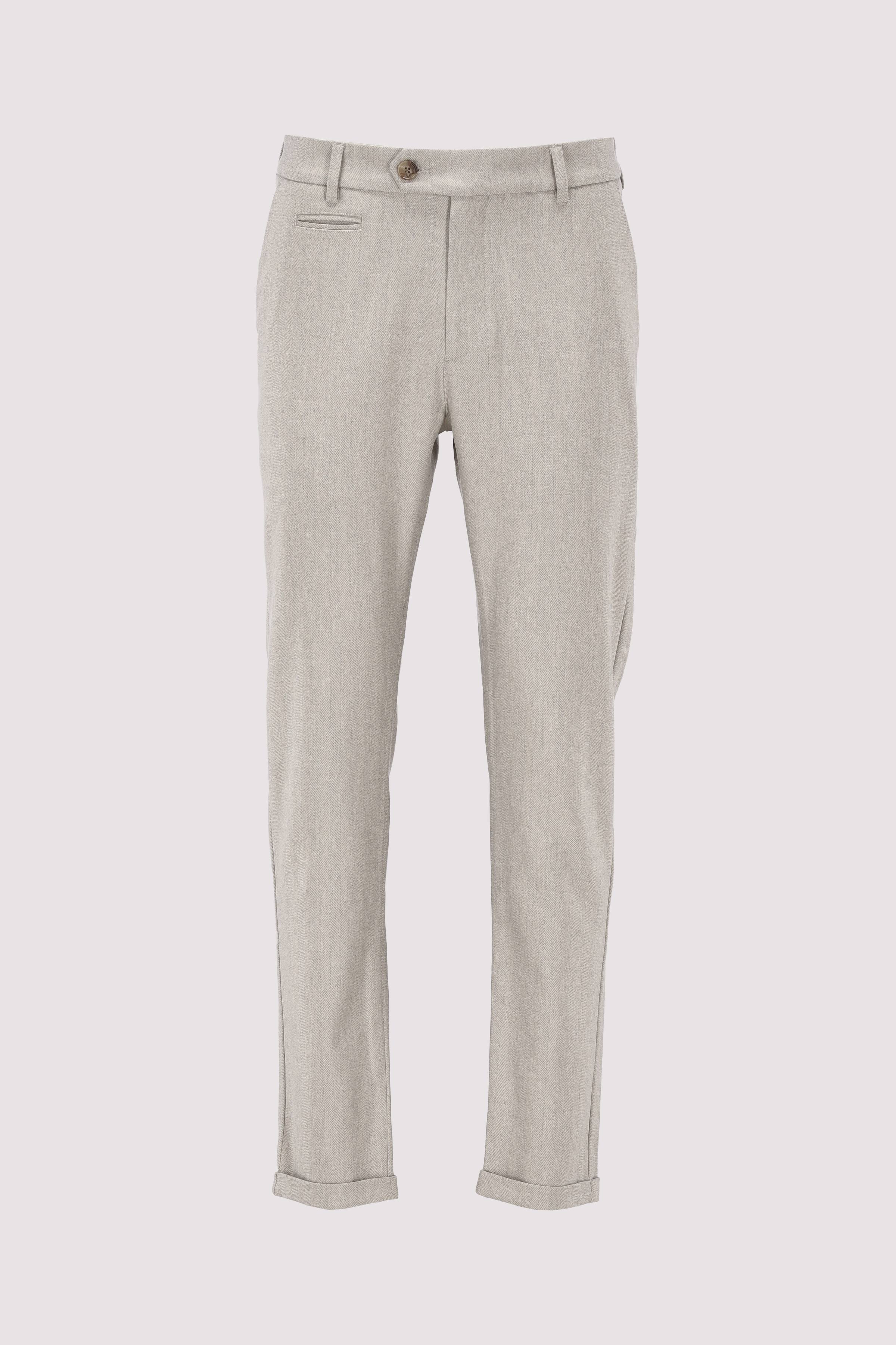 Heringbone Suit Pants