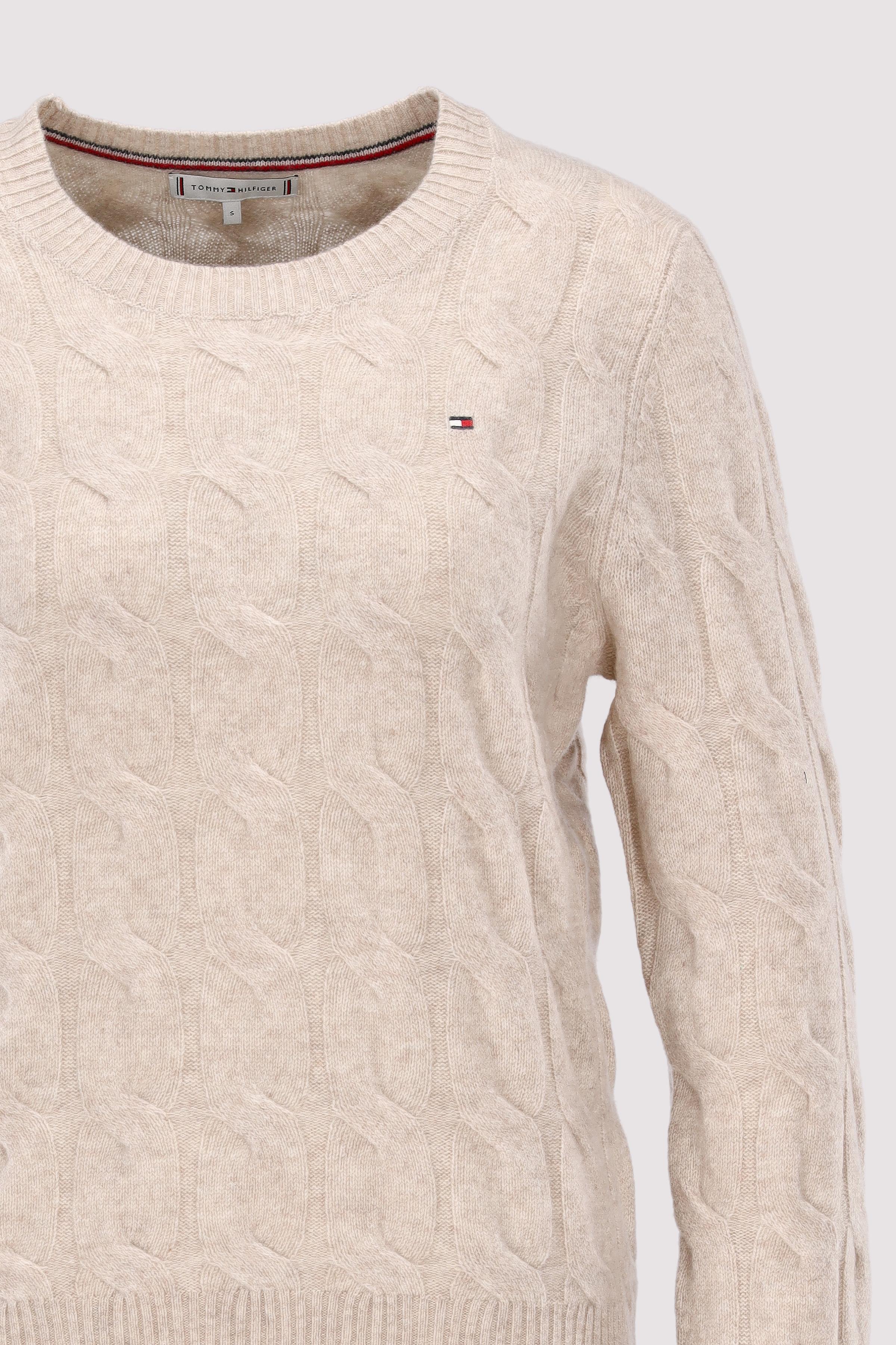 Tommy Hilfiger - SOFT WOOL CABLE C-NK LS SWT Tommy Hilfiger - SOFT WOOL CABLE C-NK LS SWT