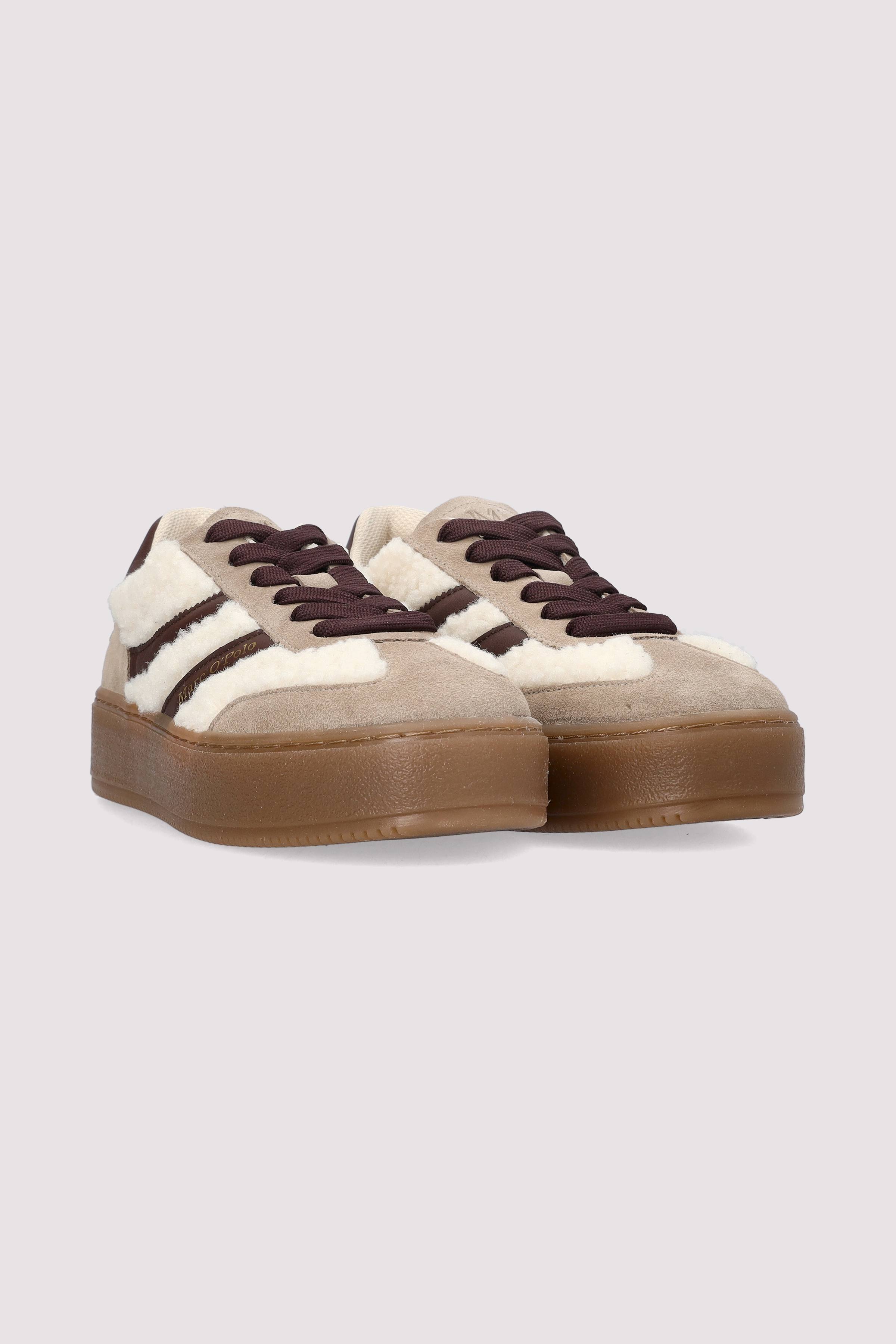 Marc O Polo Schuhe - Marc O'Polo Damen Sneaker Taupe