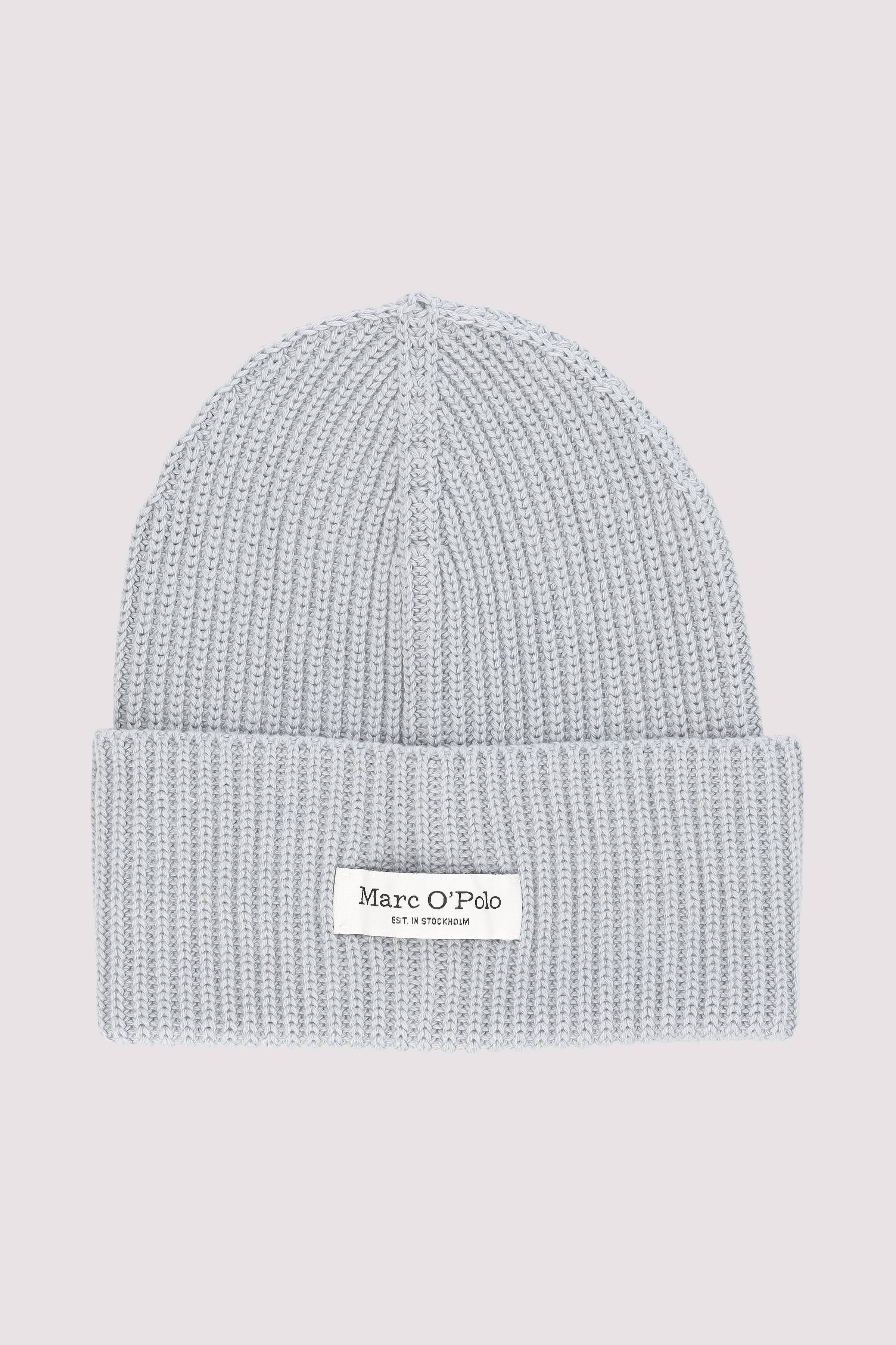 Marc O'Polo Damen Mütze Blau Baumwolle