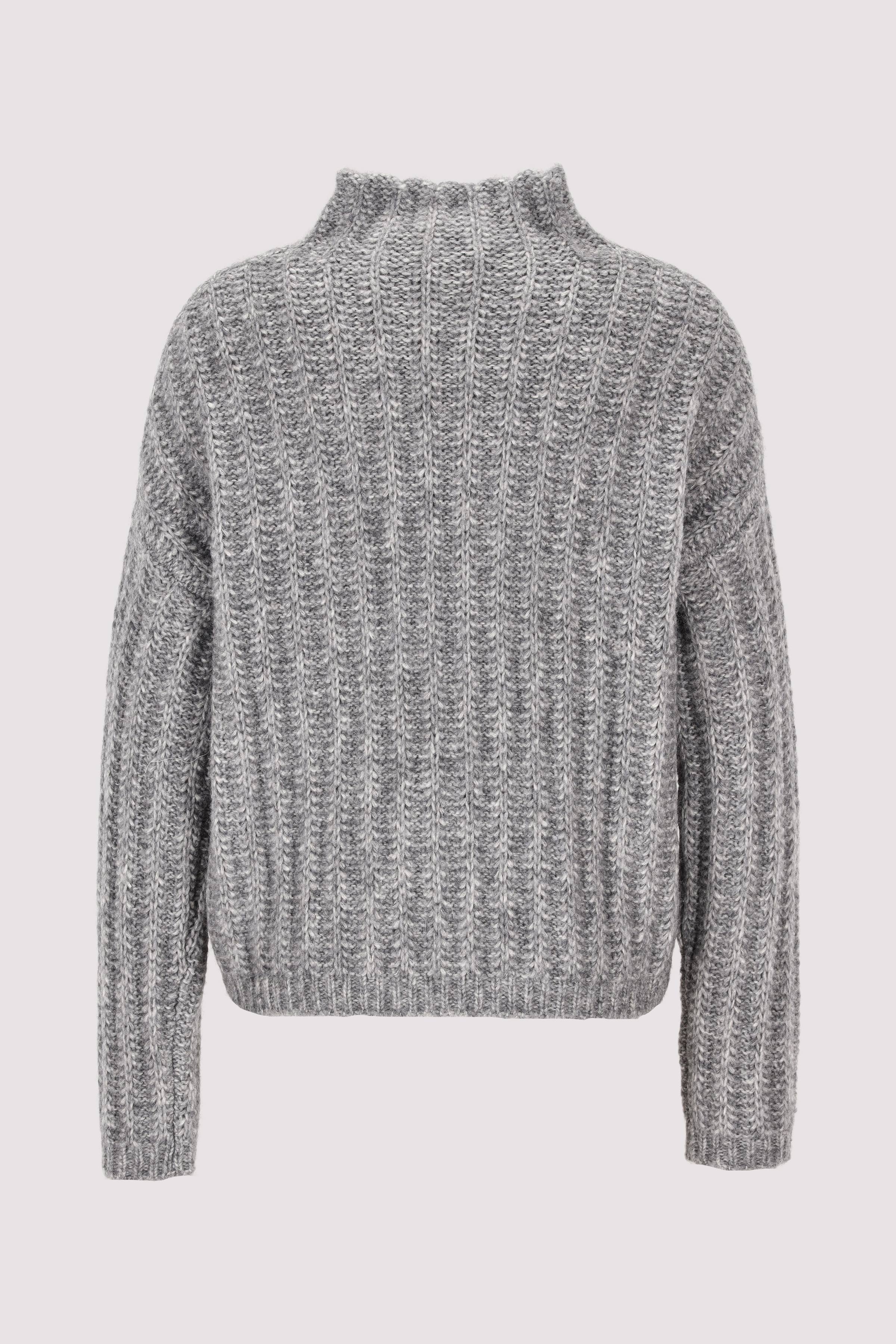 HUGO Rollkragenpullover in Open grey
