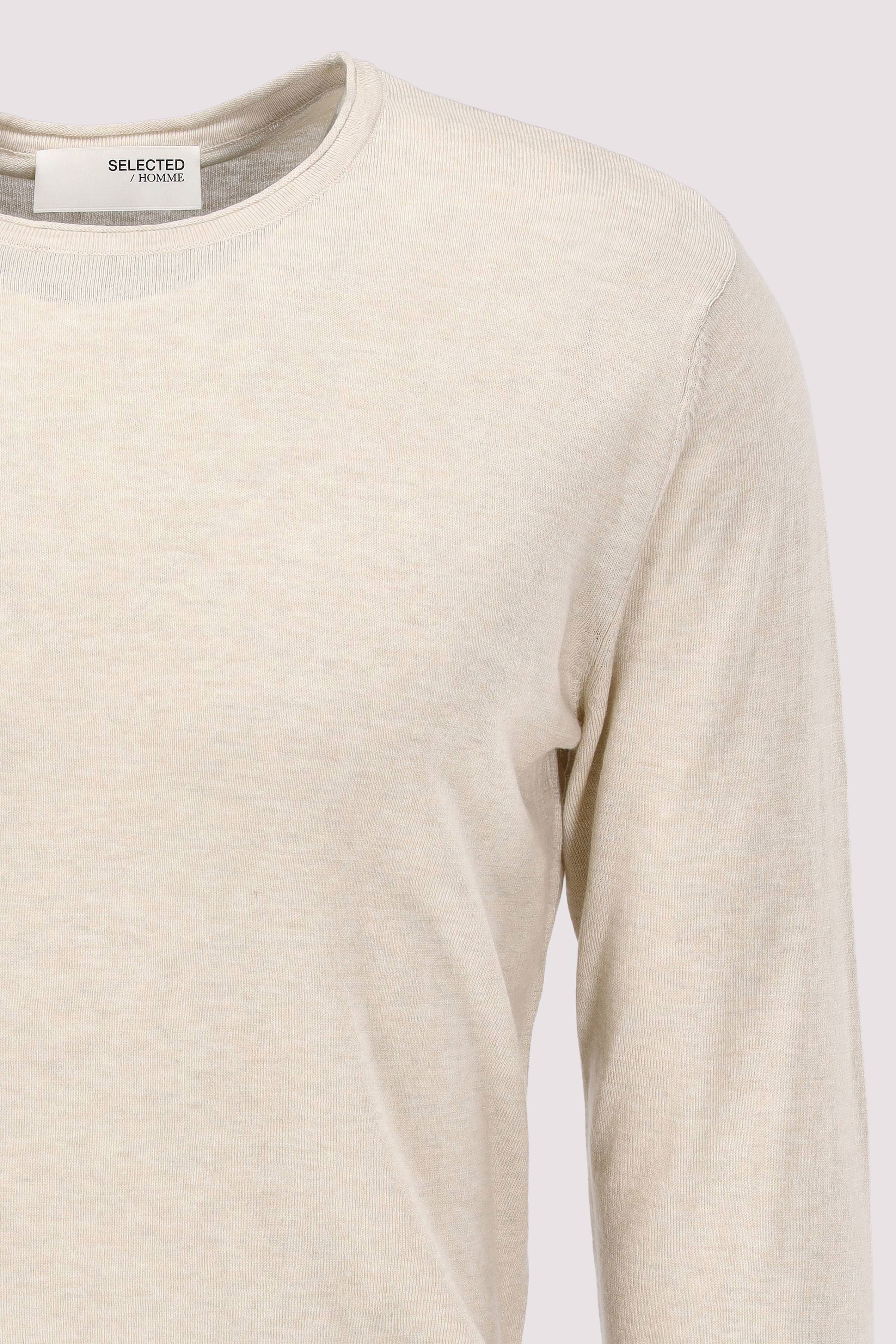 Selected - SLHROME LS KNIT CREW NECK NOOS