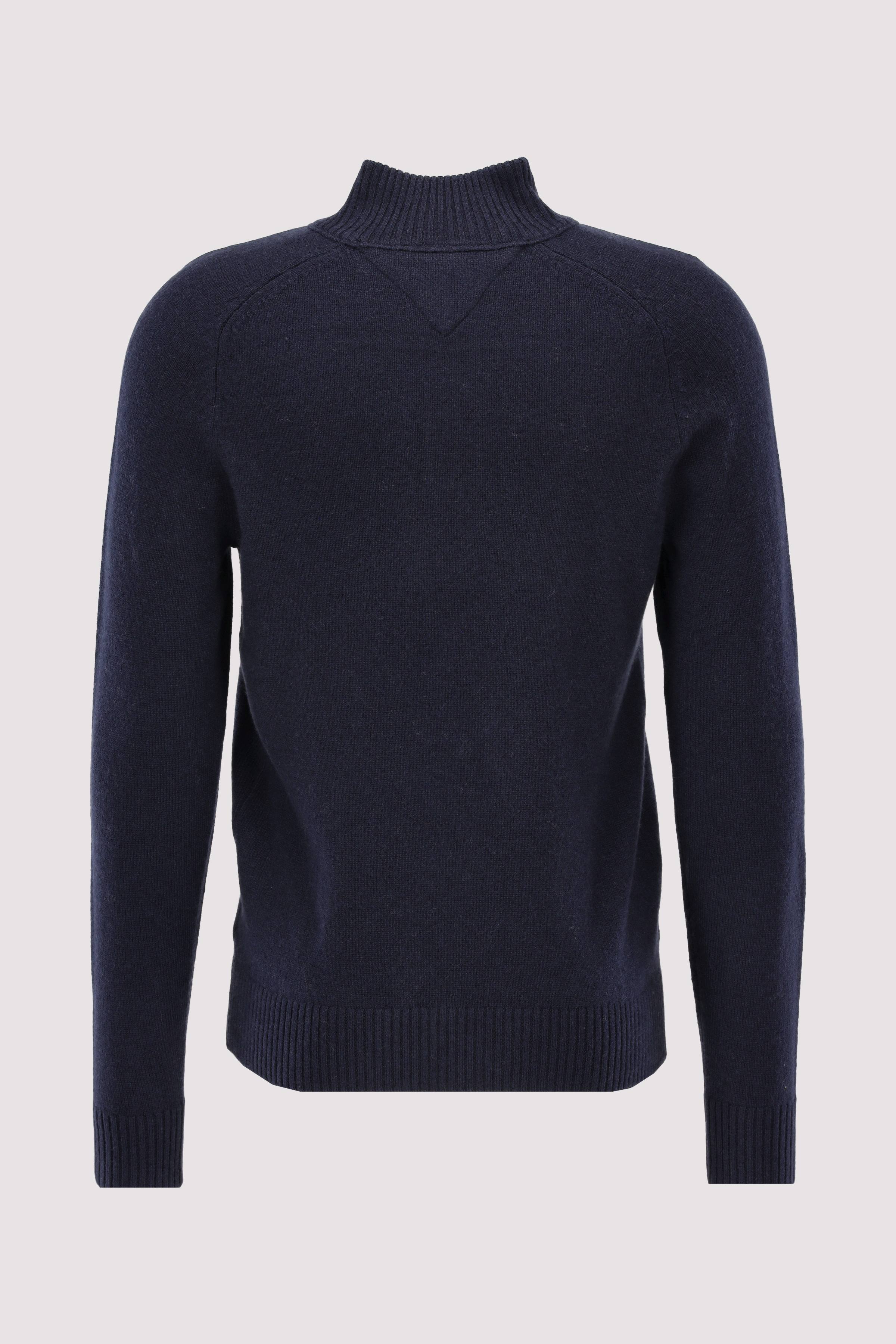 LAMBSWOOL ZIP MOCK