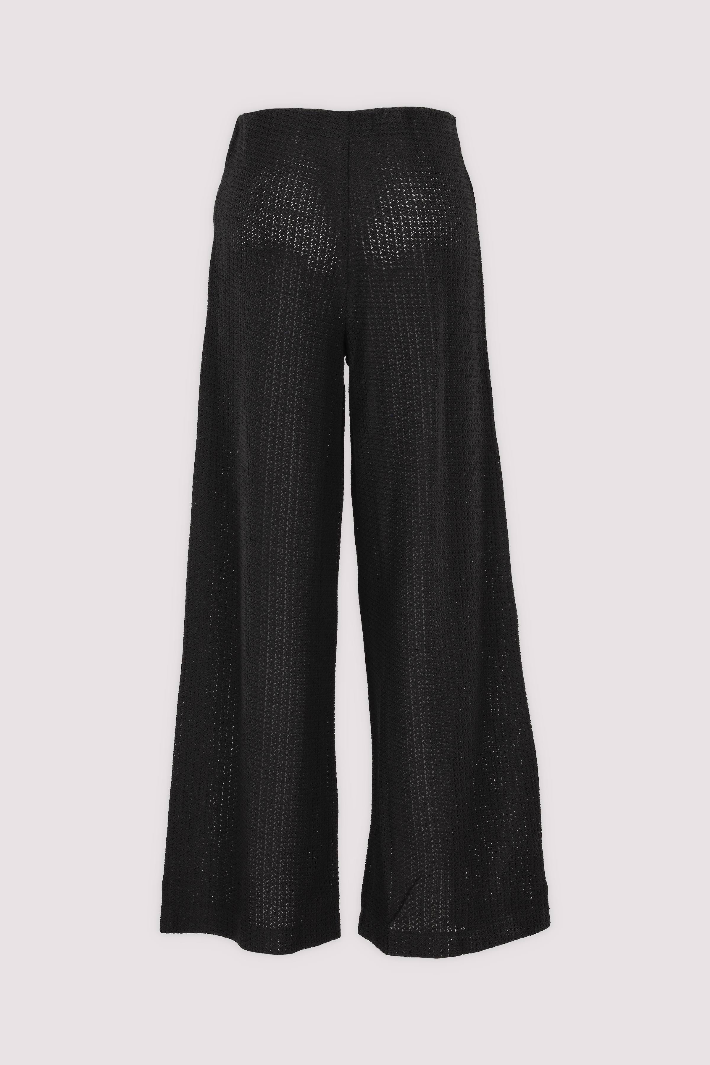 Marc O'Polo Damen Wide-Leg Hose Schwarz