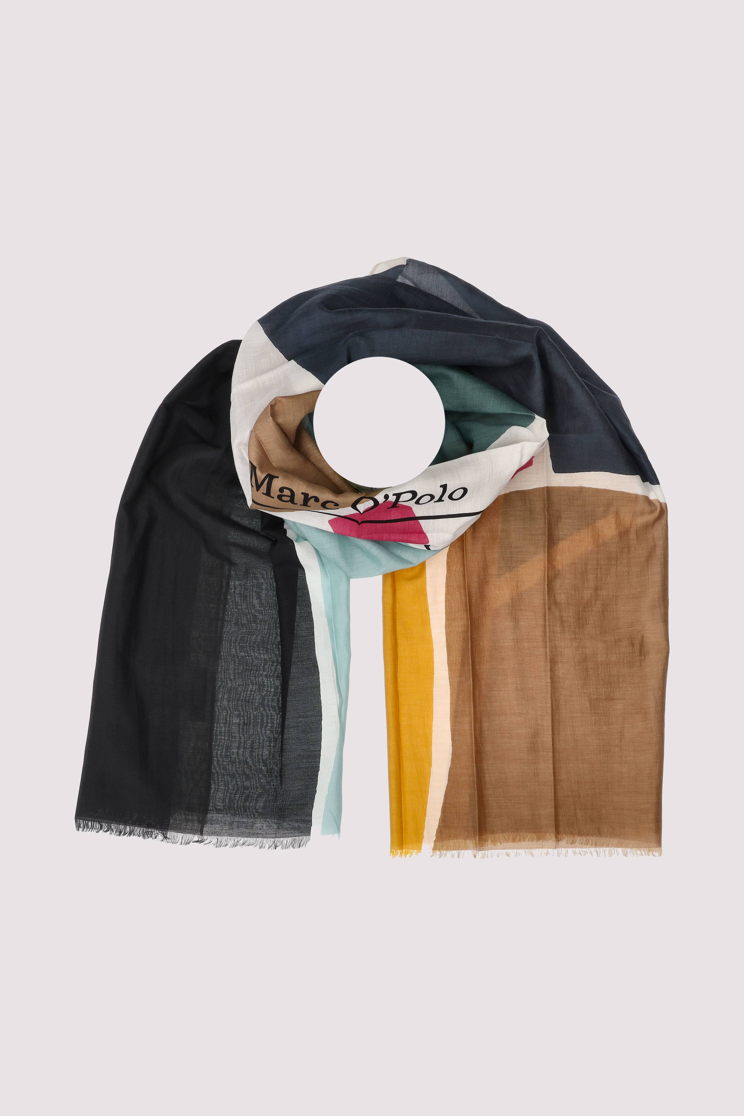 Scarf, woven, cotton cupro ble