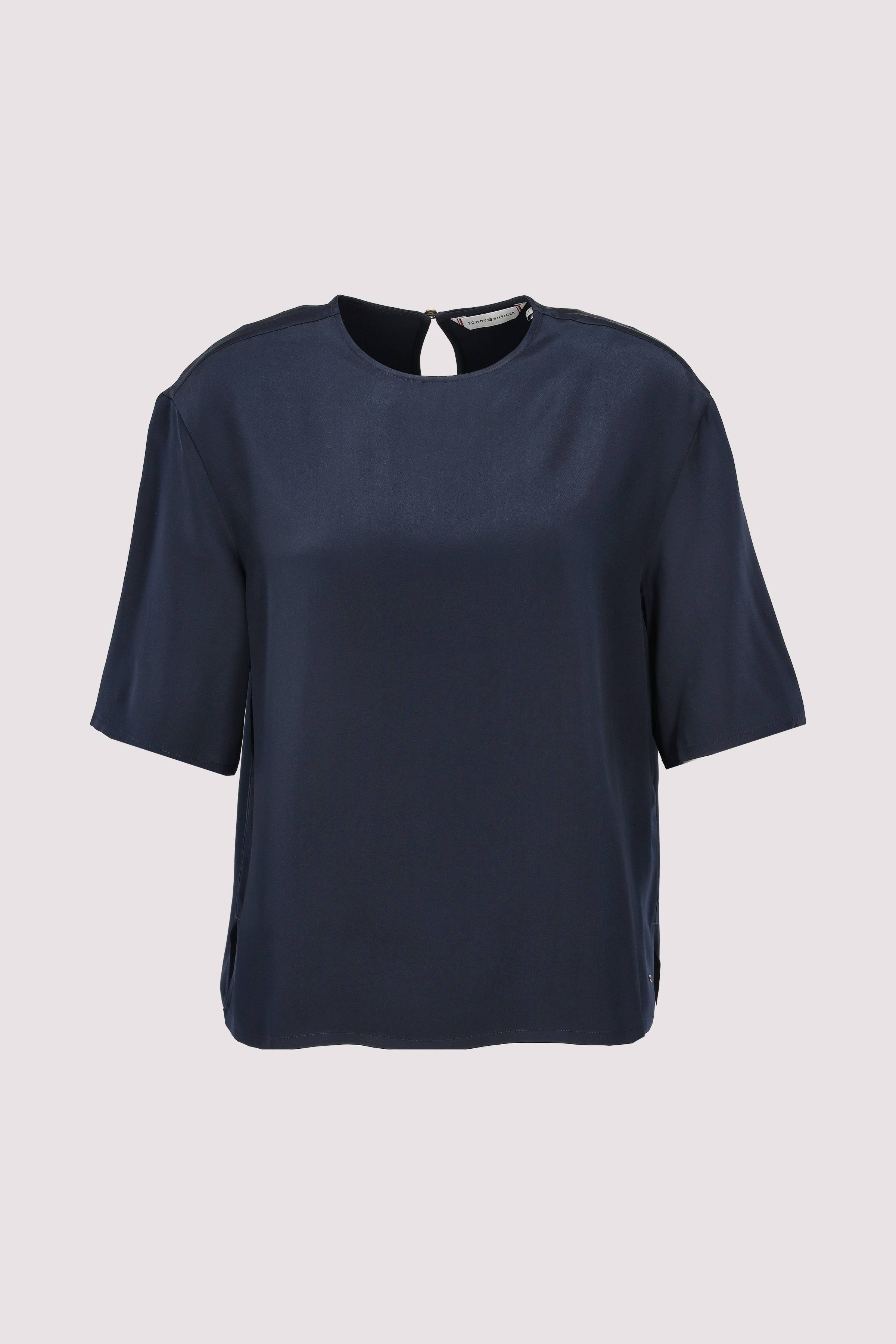 SATEEN C-NECK RELAXED T-SHIRT