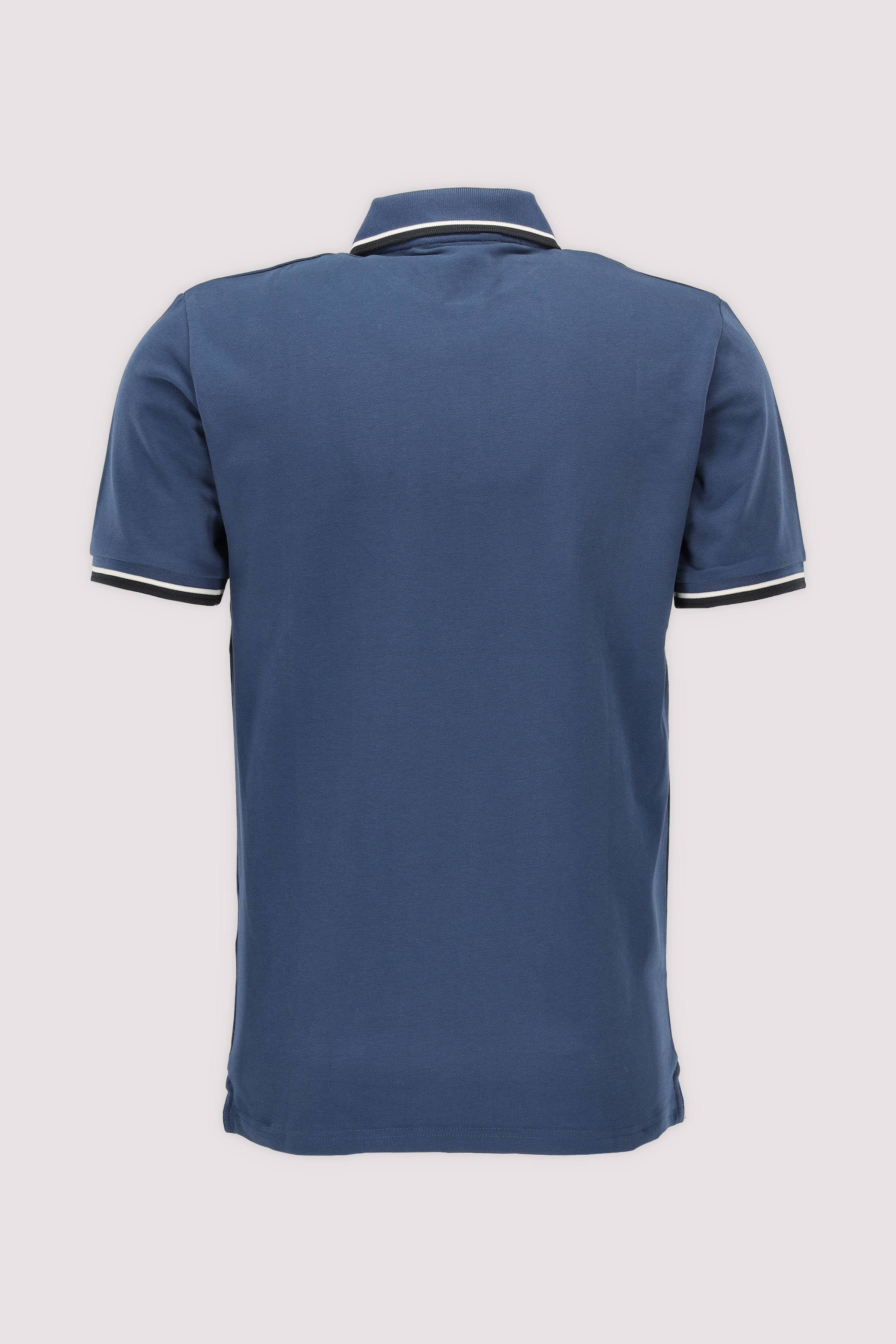 Selected Kurzarm-Poloshirt Sargasso Sea