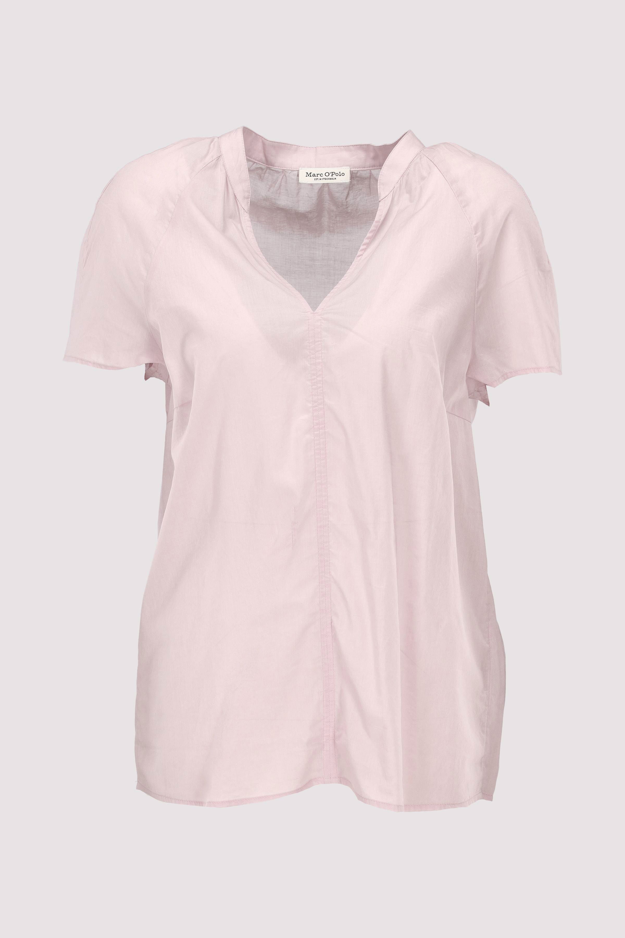 Blouse, v-neck, short sleeved,
