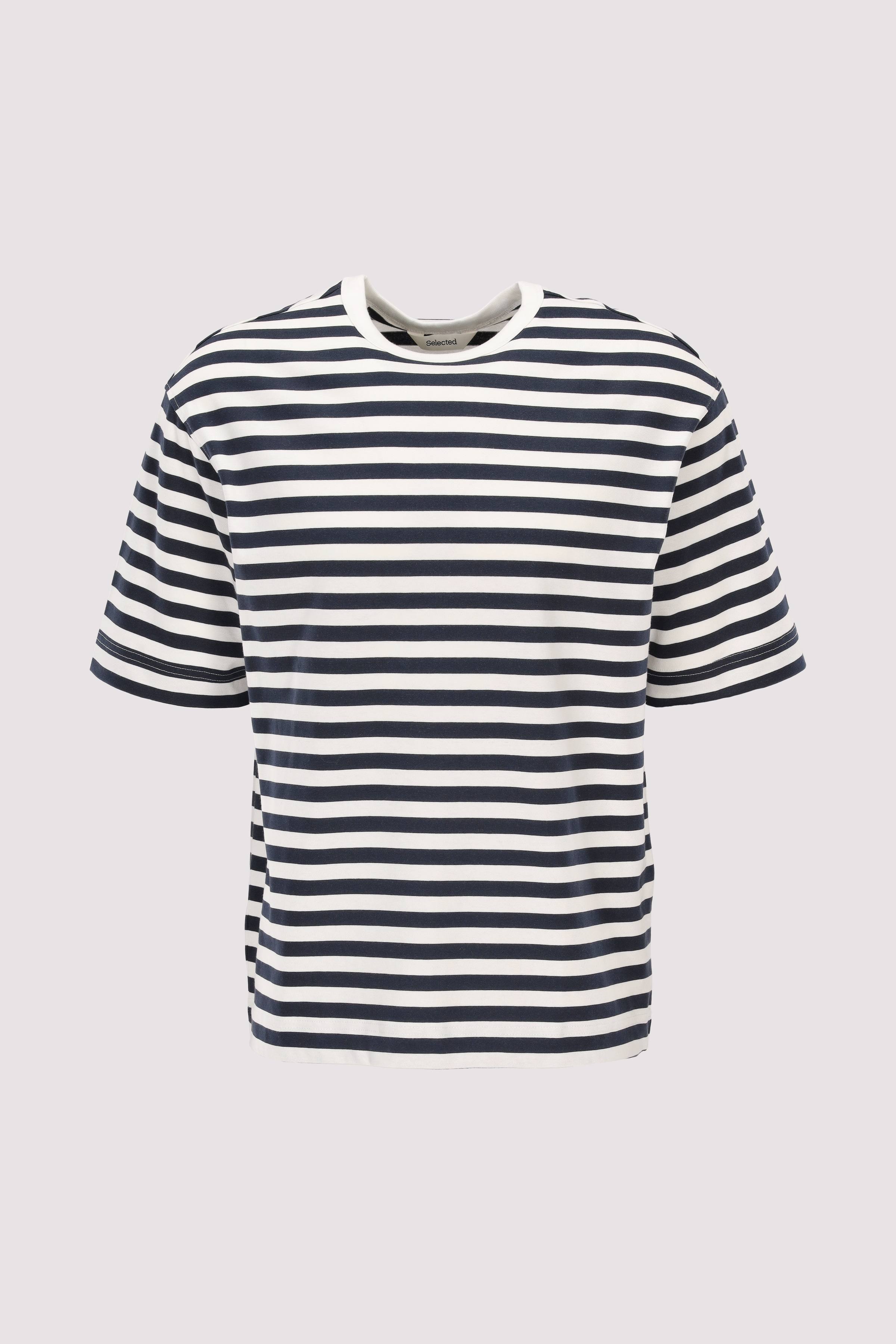 SLHRELAXDAN SS STRIPE TEE