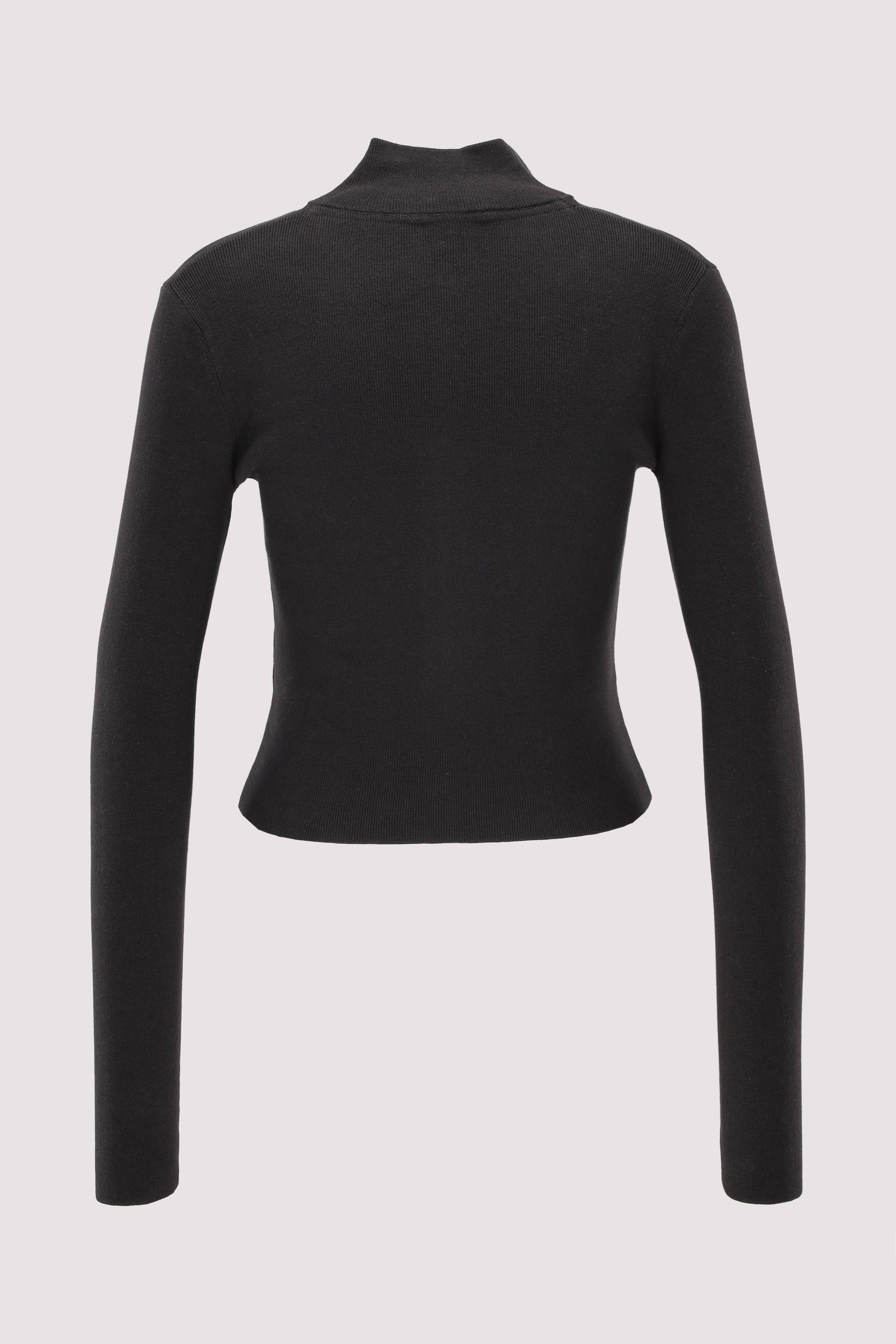 TJW ZIP HIGH NECK CARDIGAN EXT