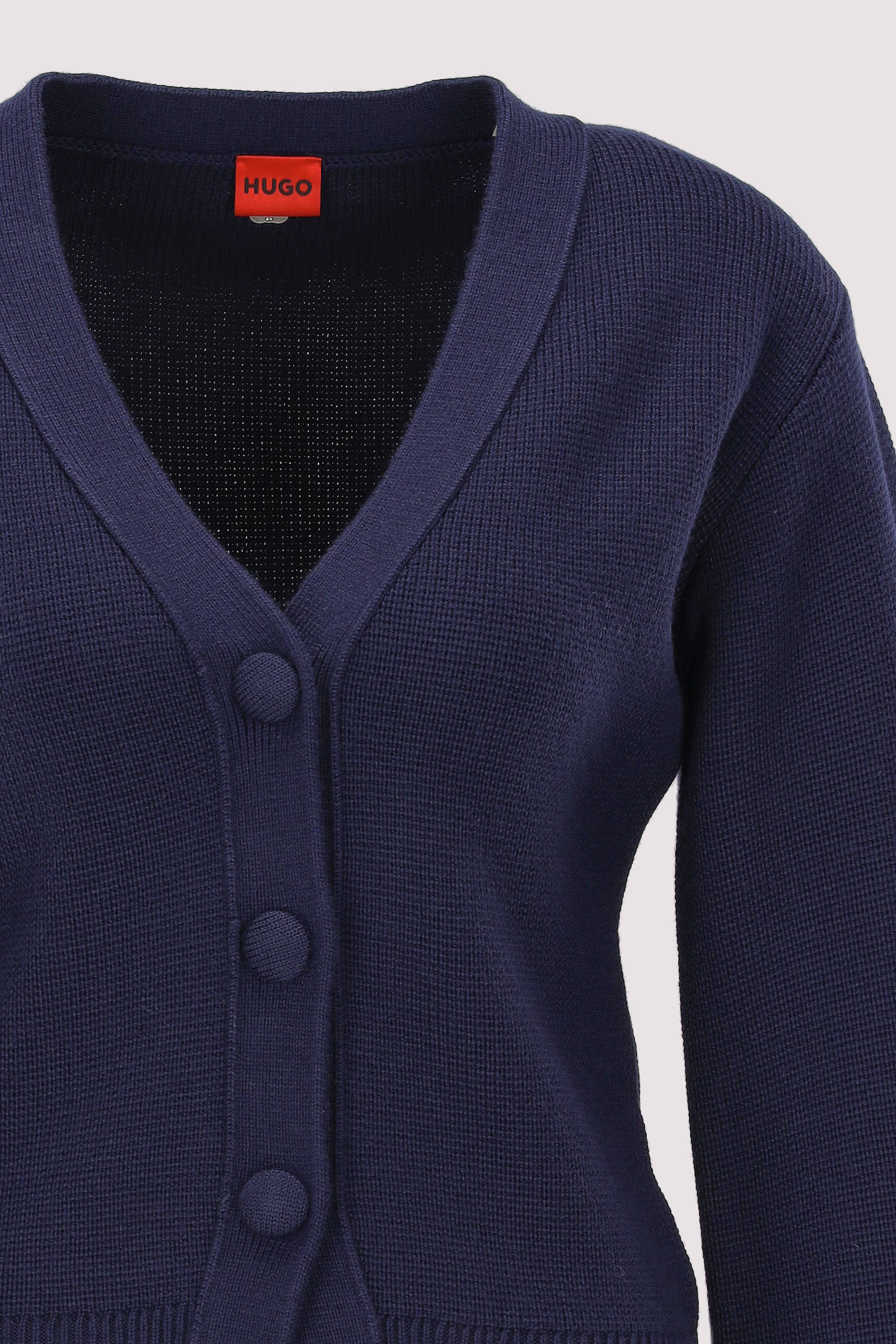 HUGO - HUGO Damen Rundhalspullover in Blau
