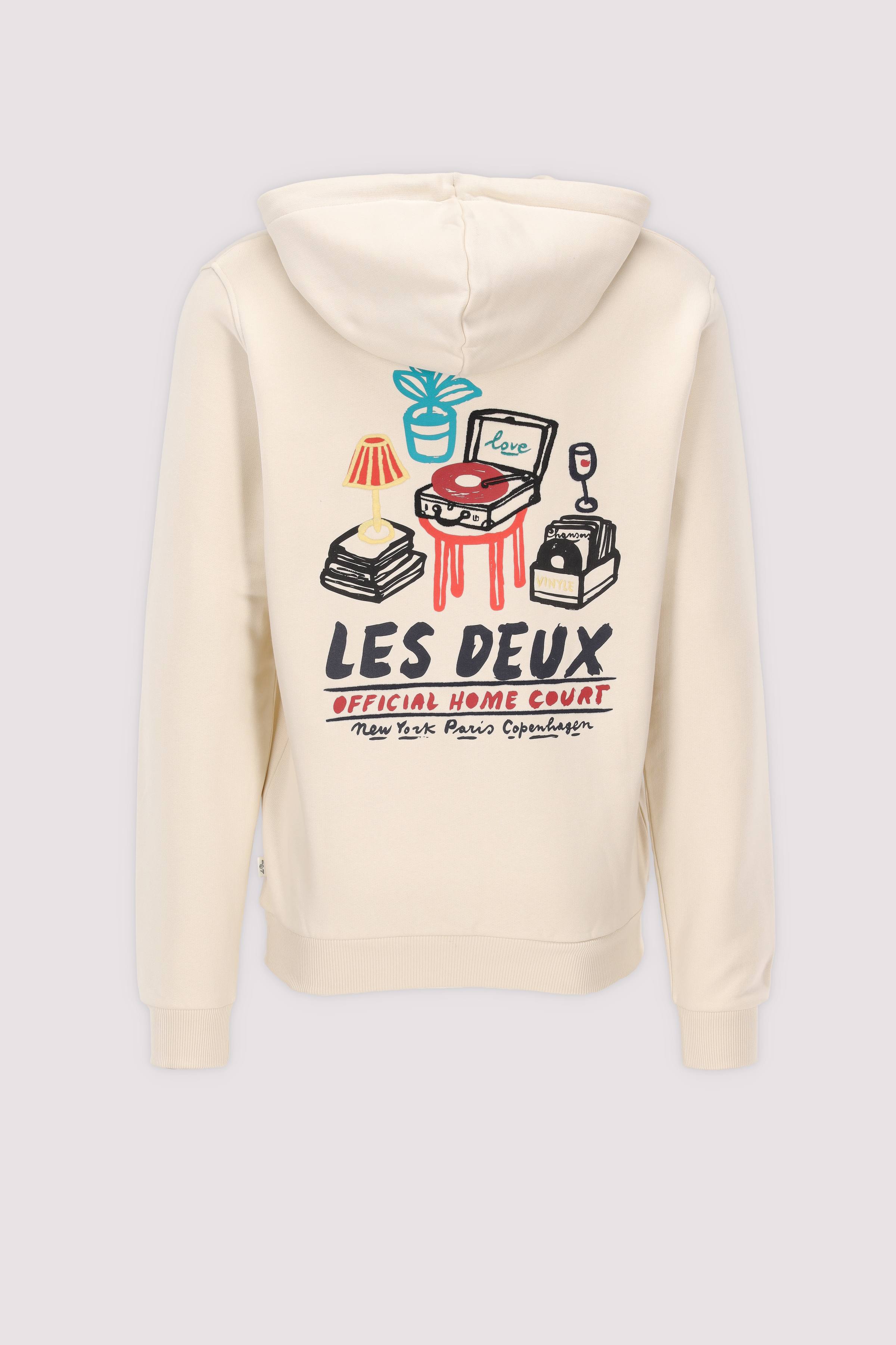 Les Deux Hoodie Ivory hochwertiges Basic