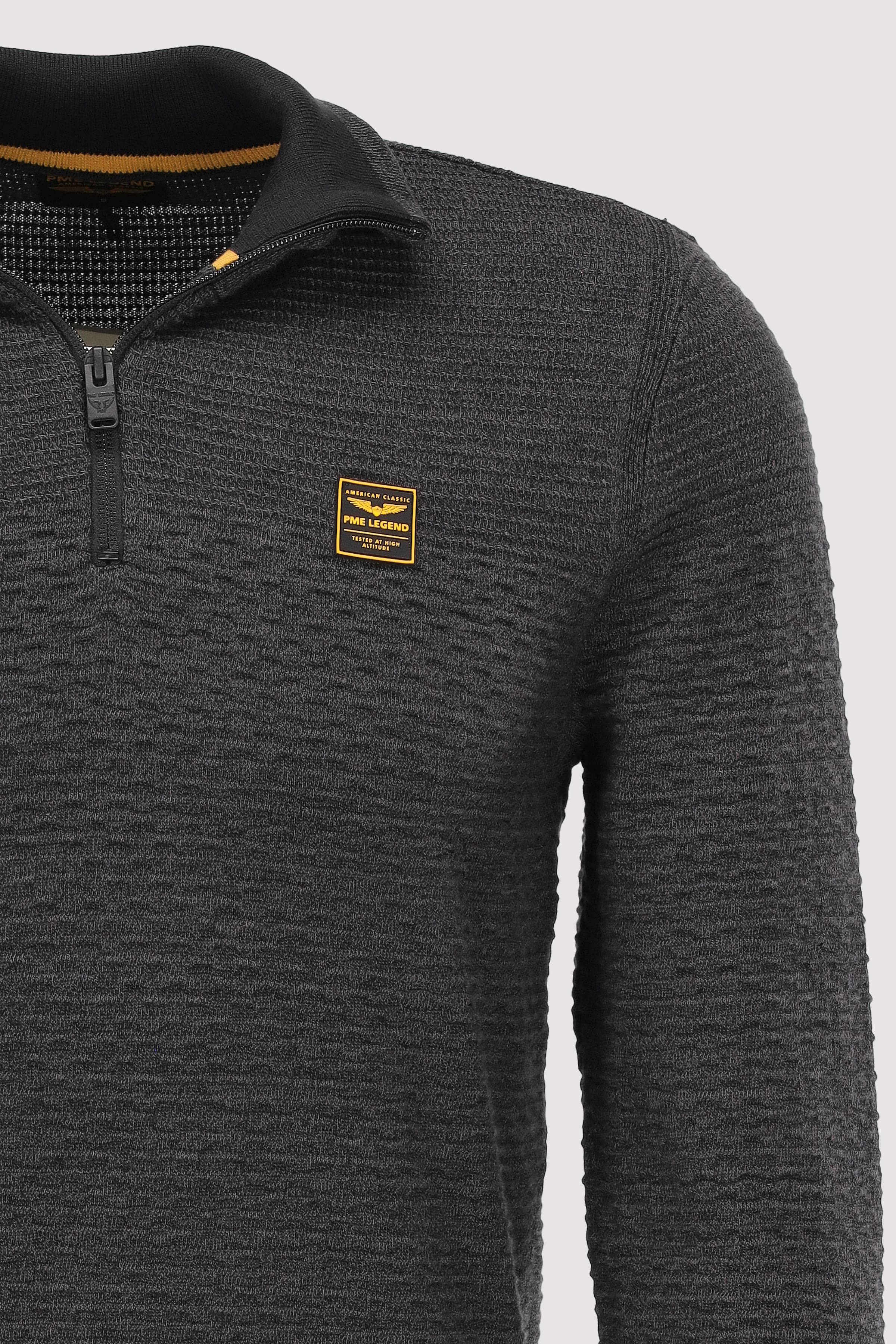 PME Legend - Half zip collar cotton mouline