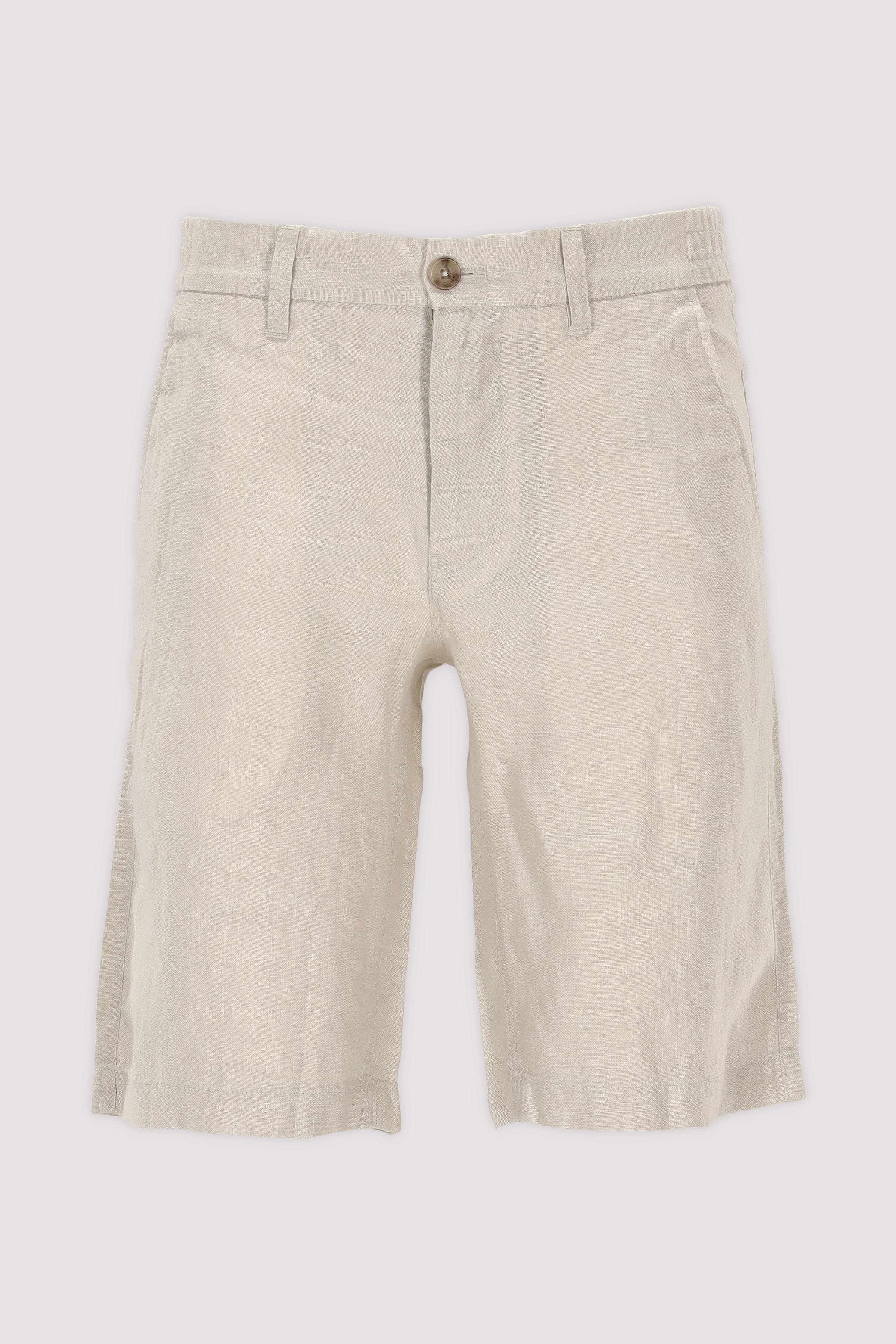 Marc O'Polo Leinen-Shorts in Grau