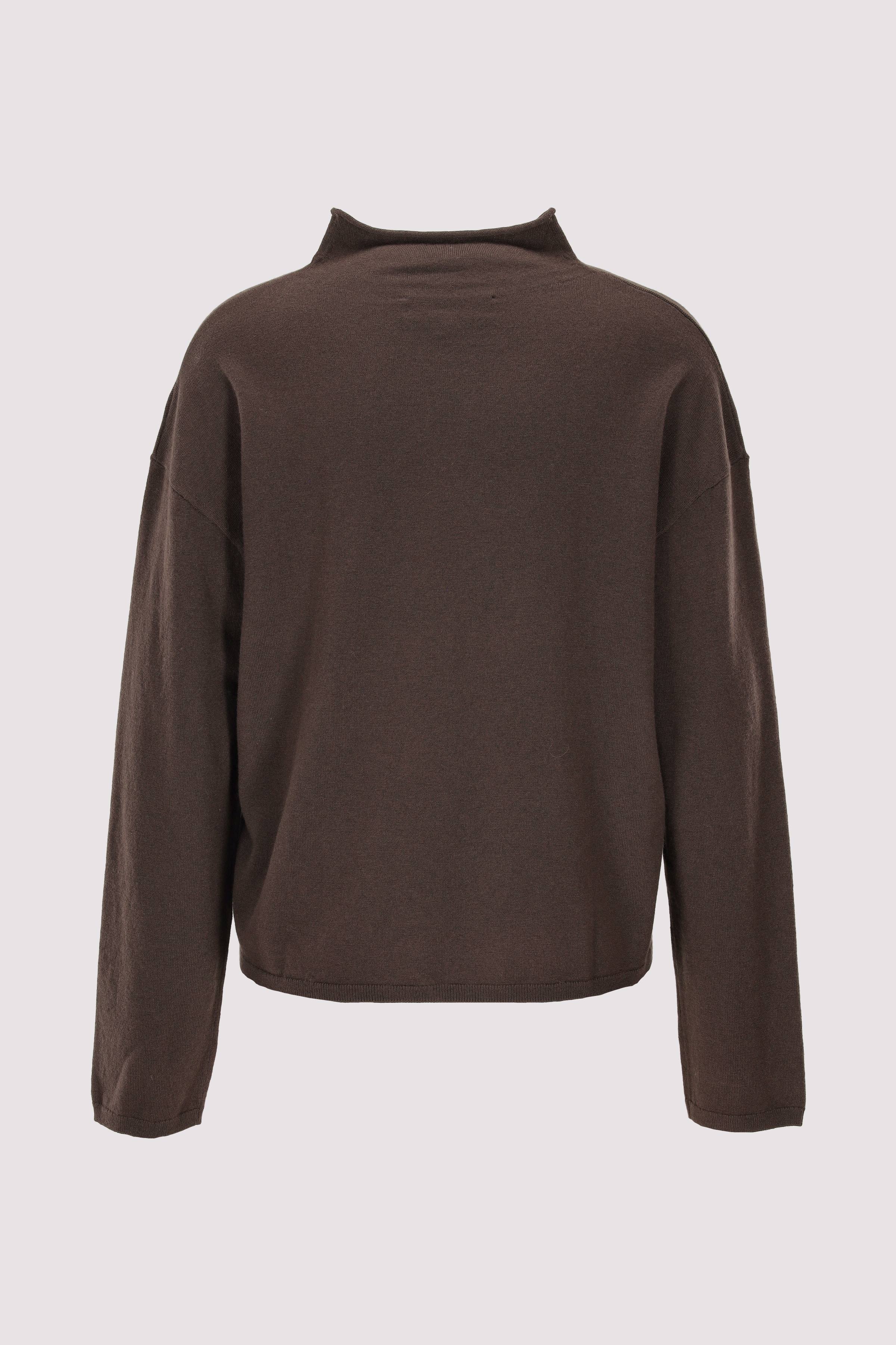 Marc O'Polo Damen Rundhalspullover braun