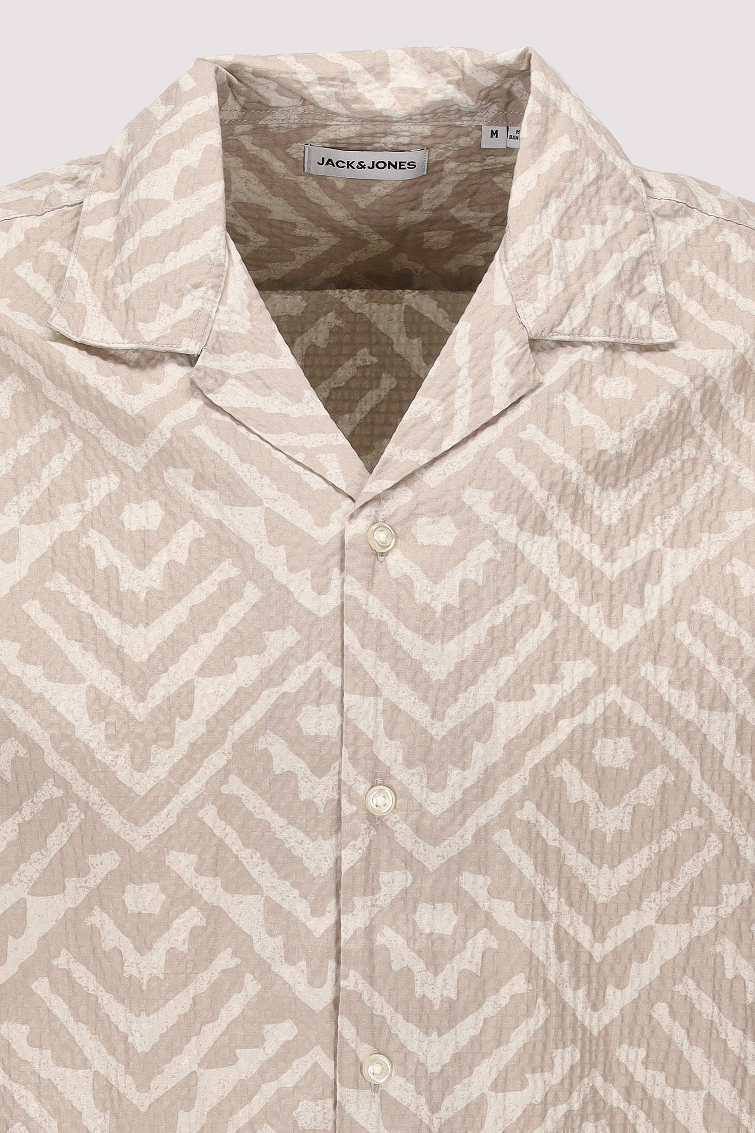 Jack and Jones - Jack and Jones Kurzarmhemd Beige