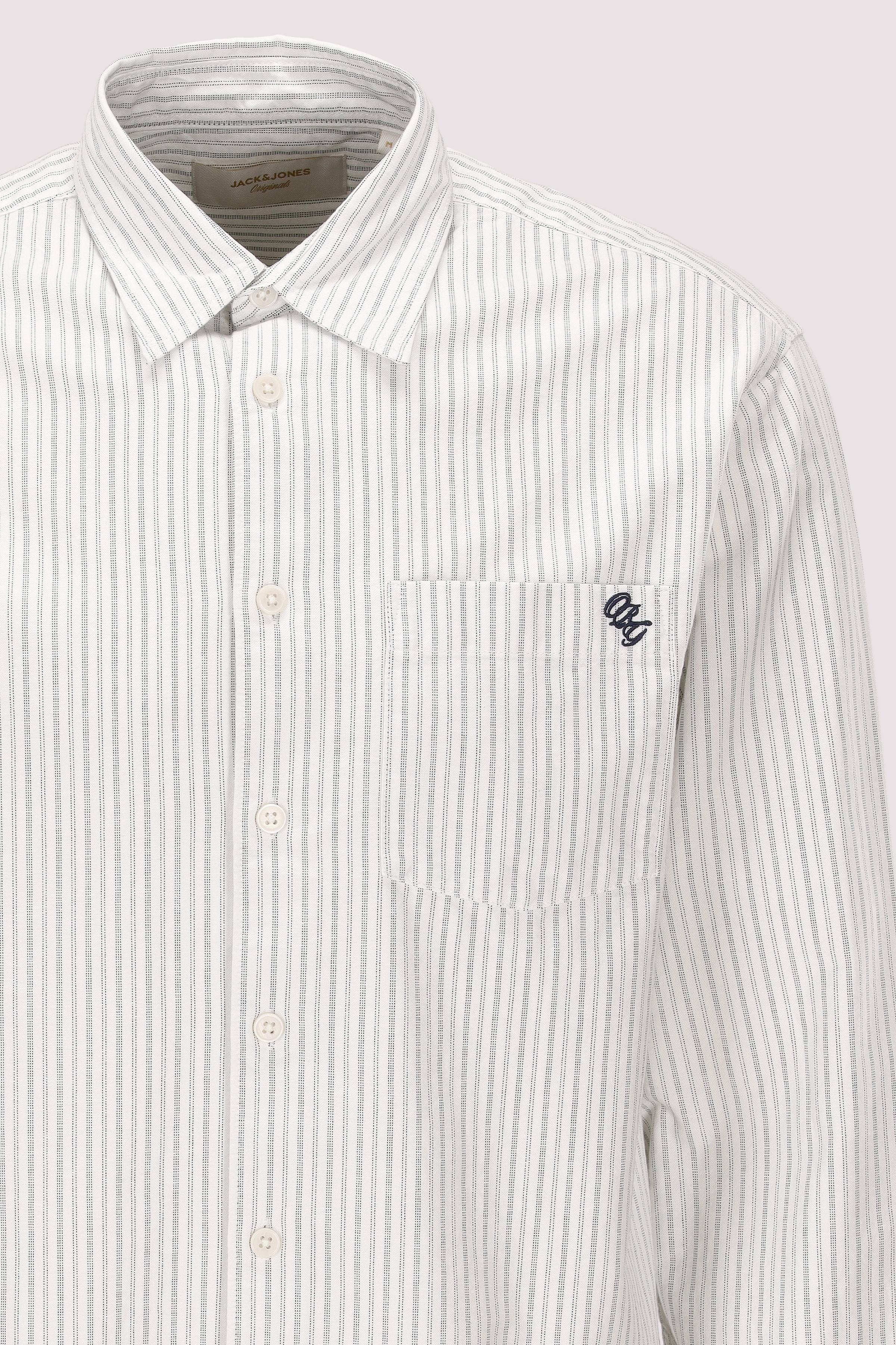Jack and Jones - Jack and Jones gestreiftes Langarmhemd