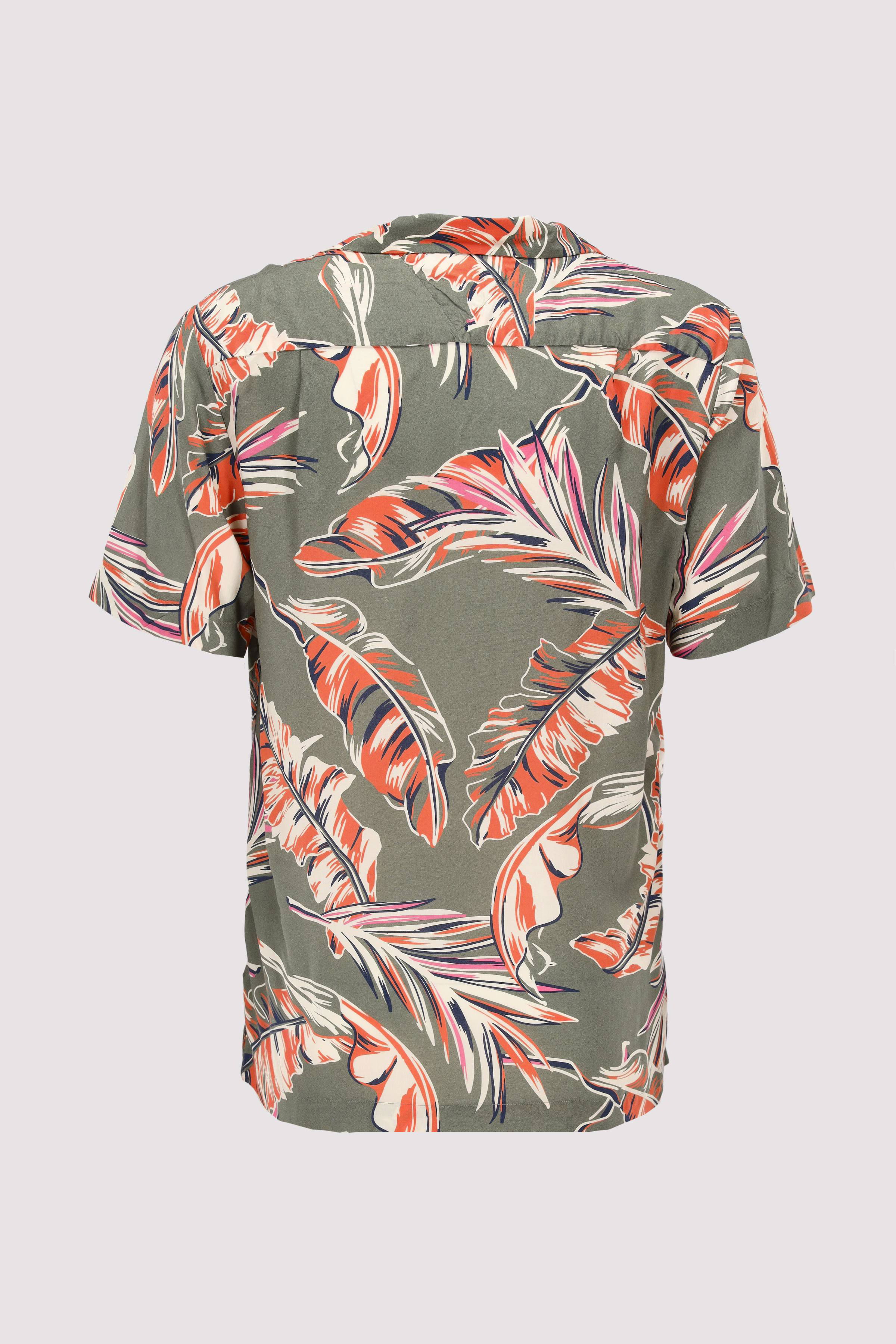 LIGHTWEIGHT LEAF AOP SS SHIRT