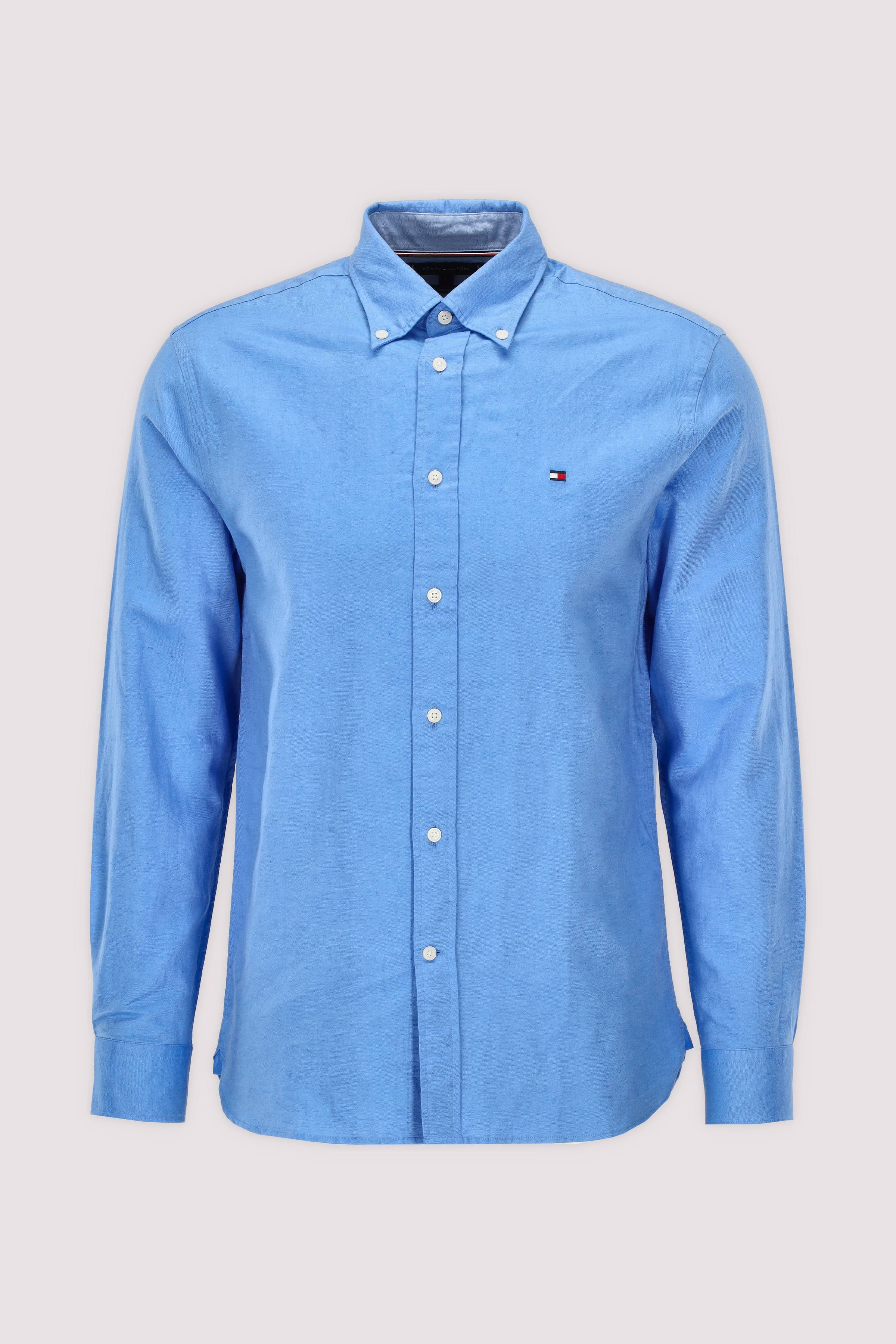Tommy Hilfiger Leinenhemd Blau