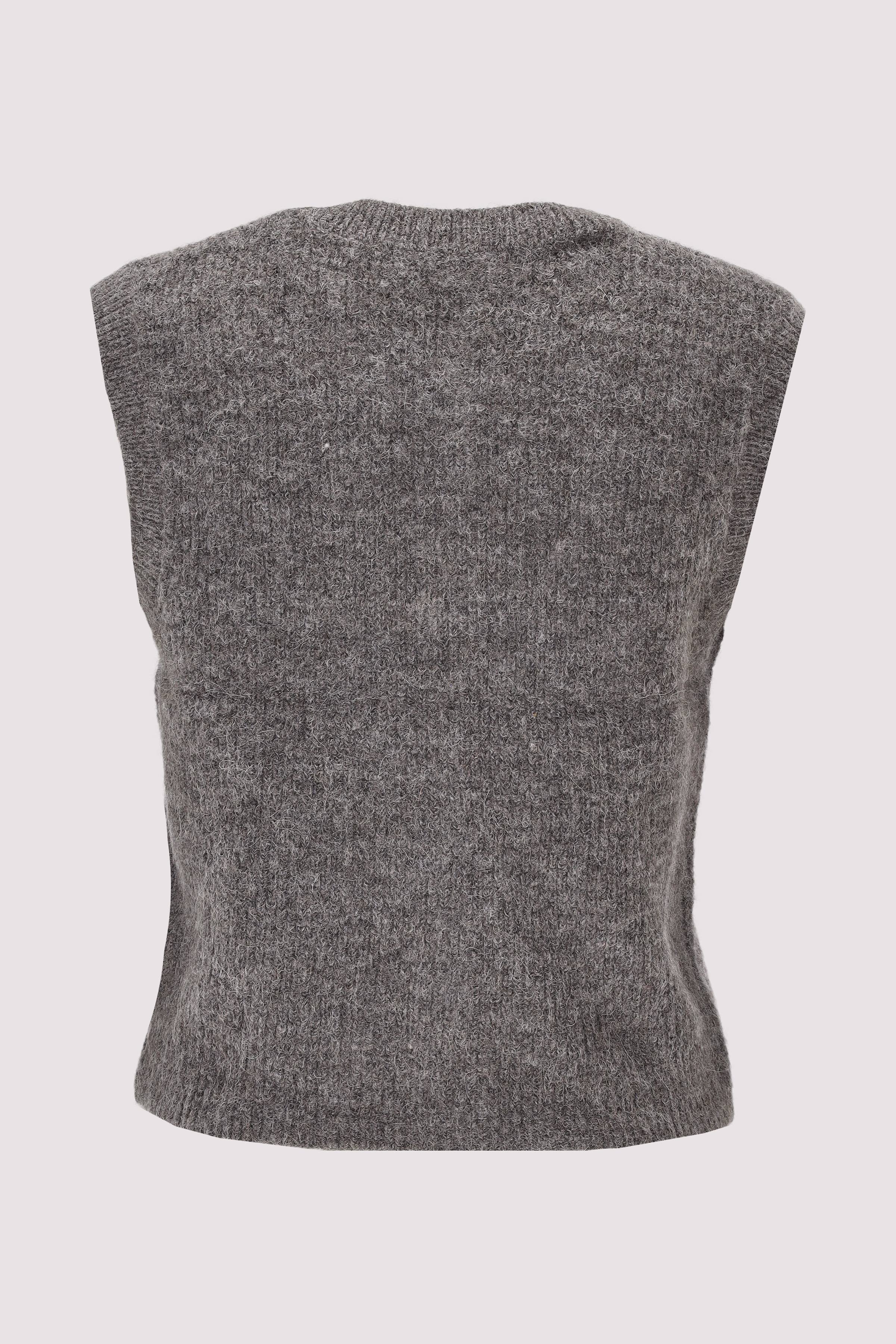 Selected - SLFLULU SL BUTTON O-NECK VEST Selected - SLFLULU SL BUTTON O-NECK VEST