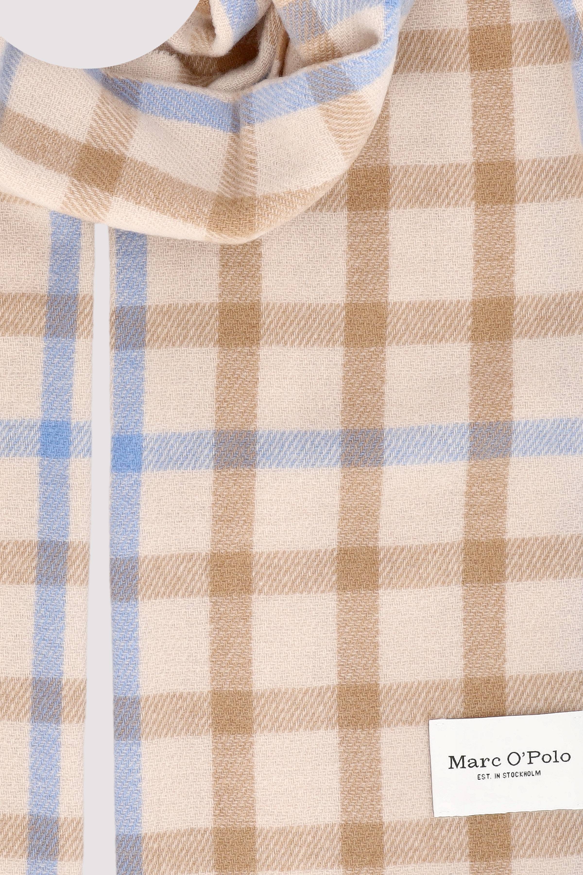 Scarf, lightweight wool, check