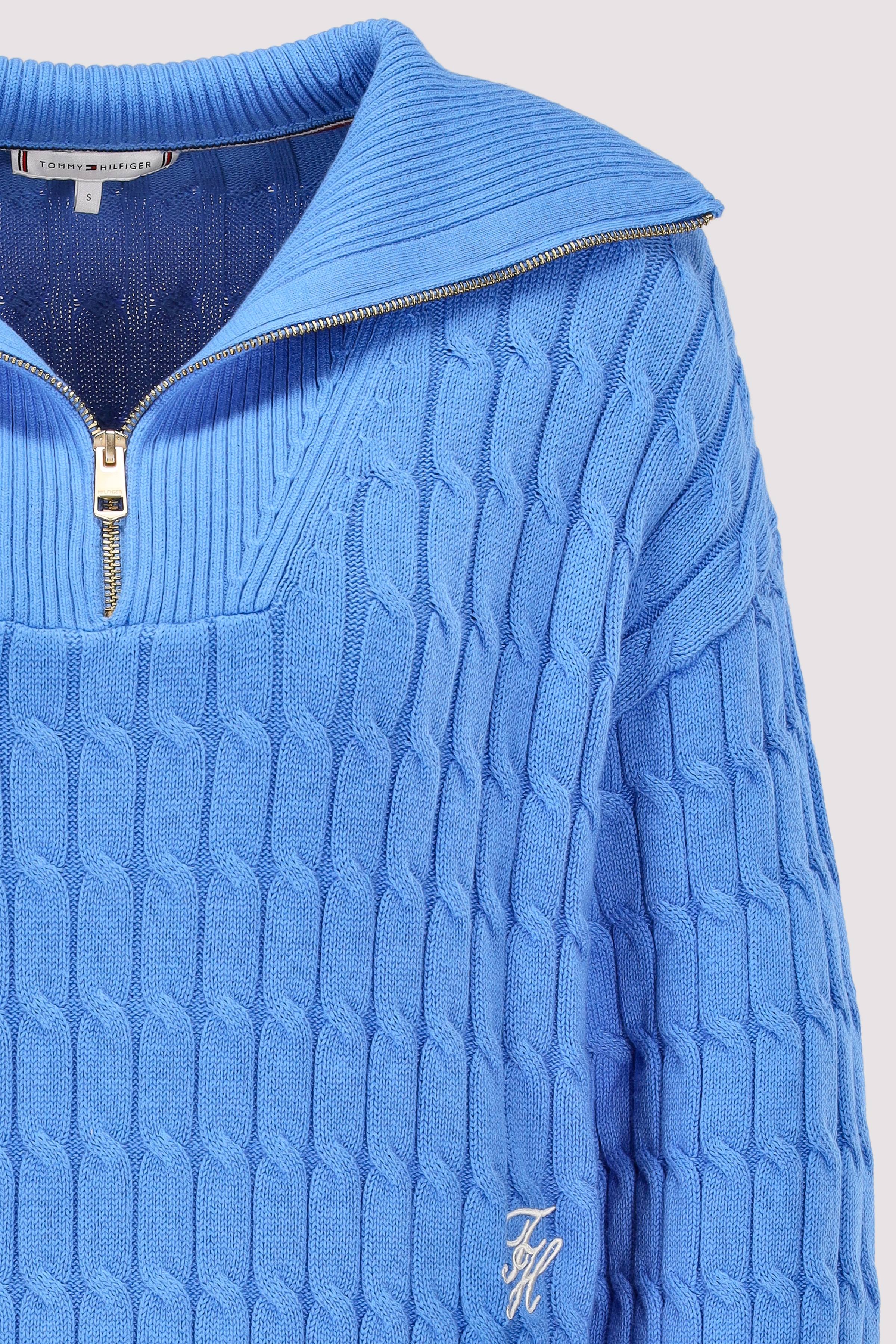 Tommy Hilfiger - CO CABLE MID GG 1/2 ZIP LS SWT