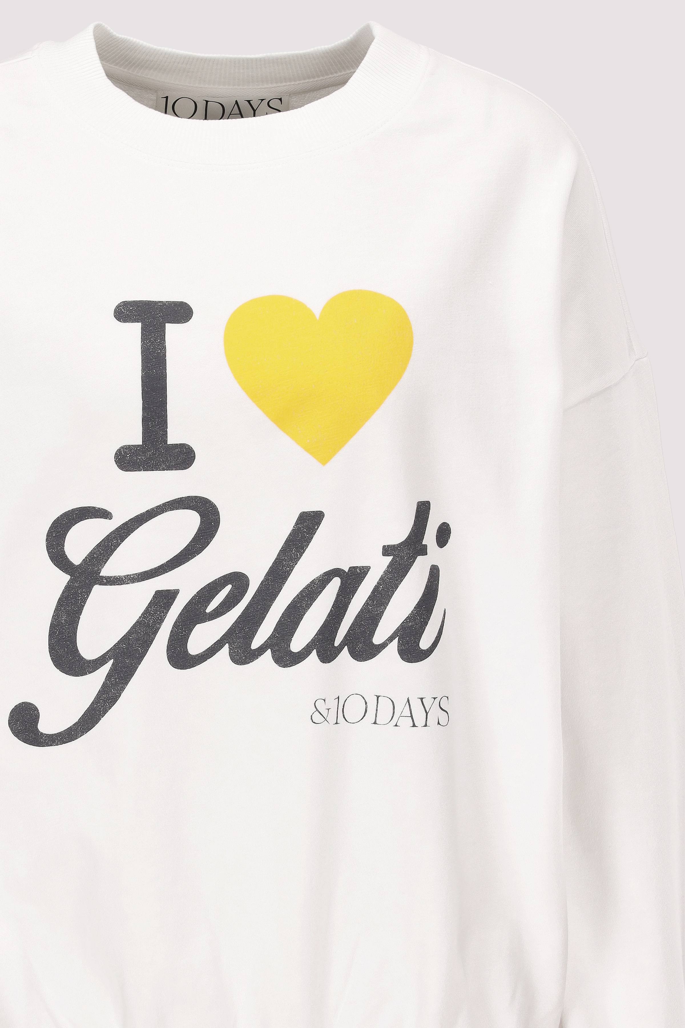 10Days - Weißes Damen-Sweatshirt von 10Days