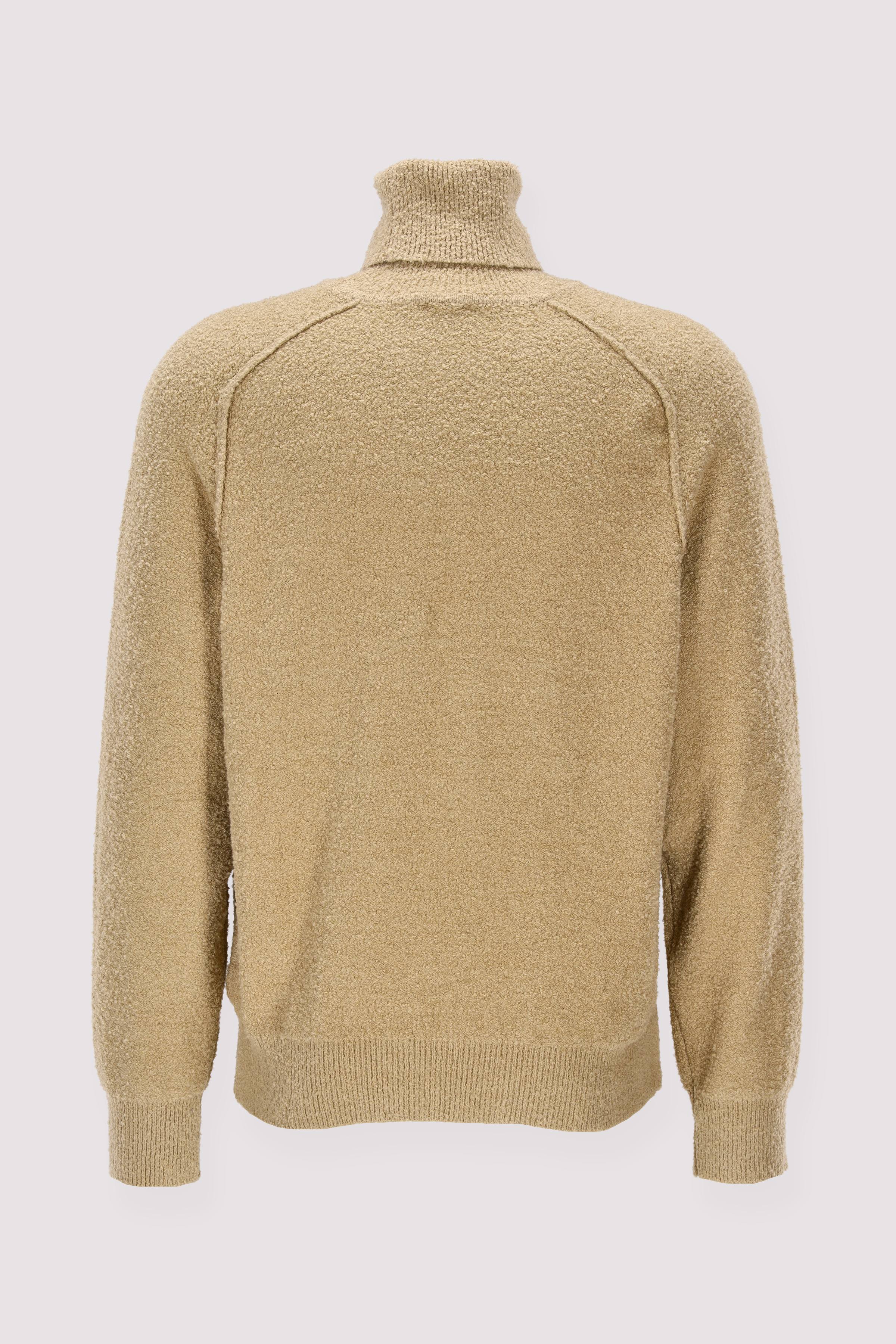 HUGO Rundhalspullover beige, weich