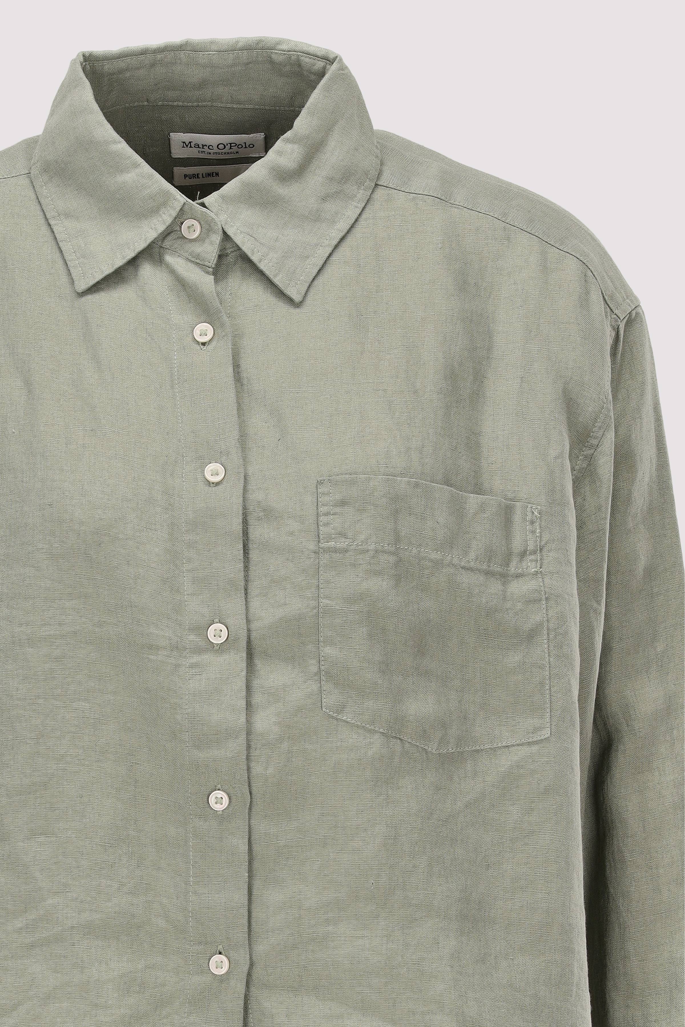 Marc O Polo Casual - Marc O'Polo Leinen-Bluse Grün