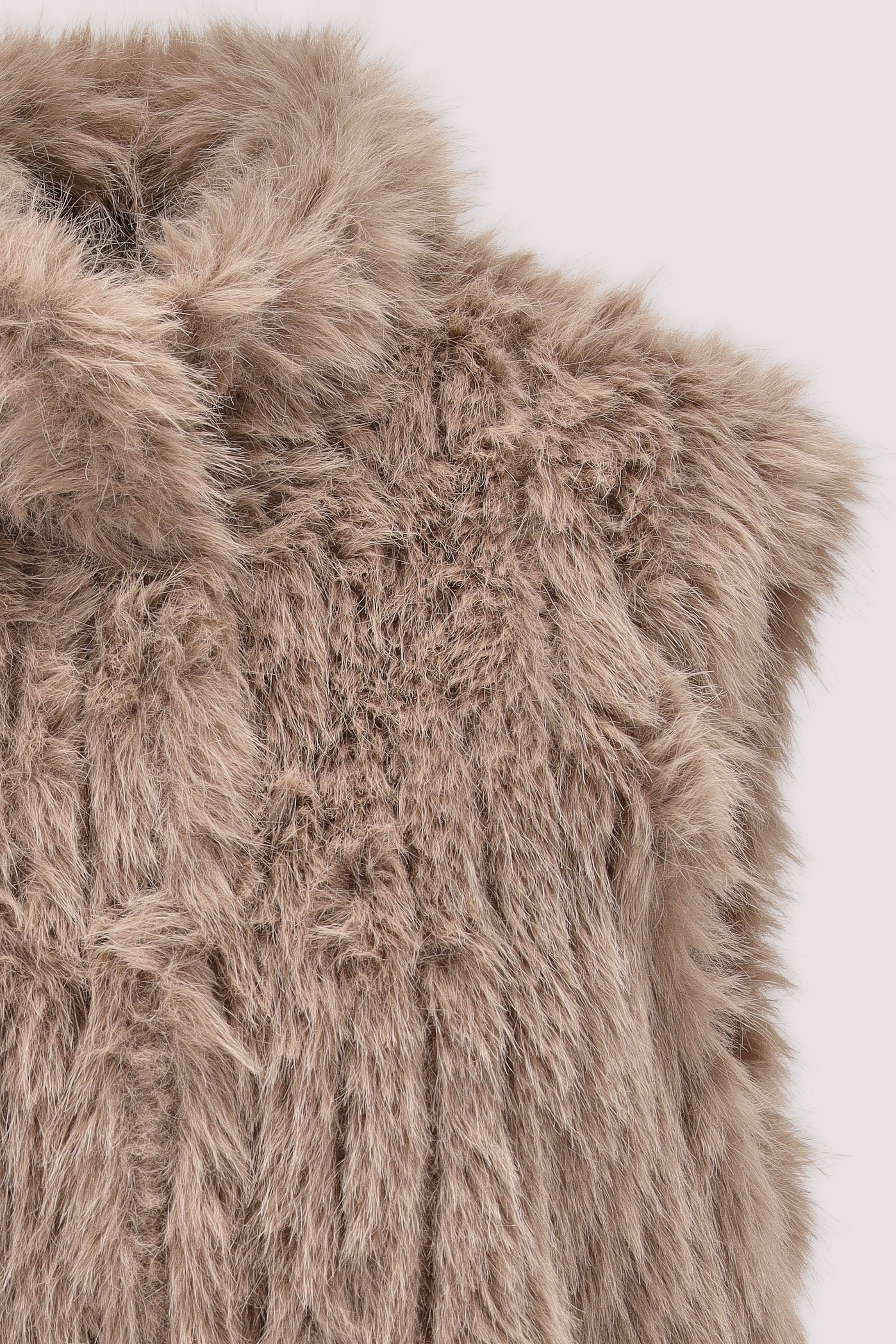 Rino and Pelle - Kunstfellweste Mocha latte warm & weich