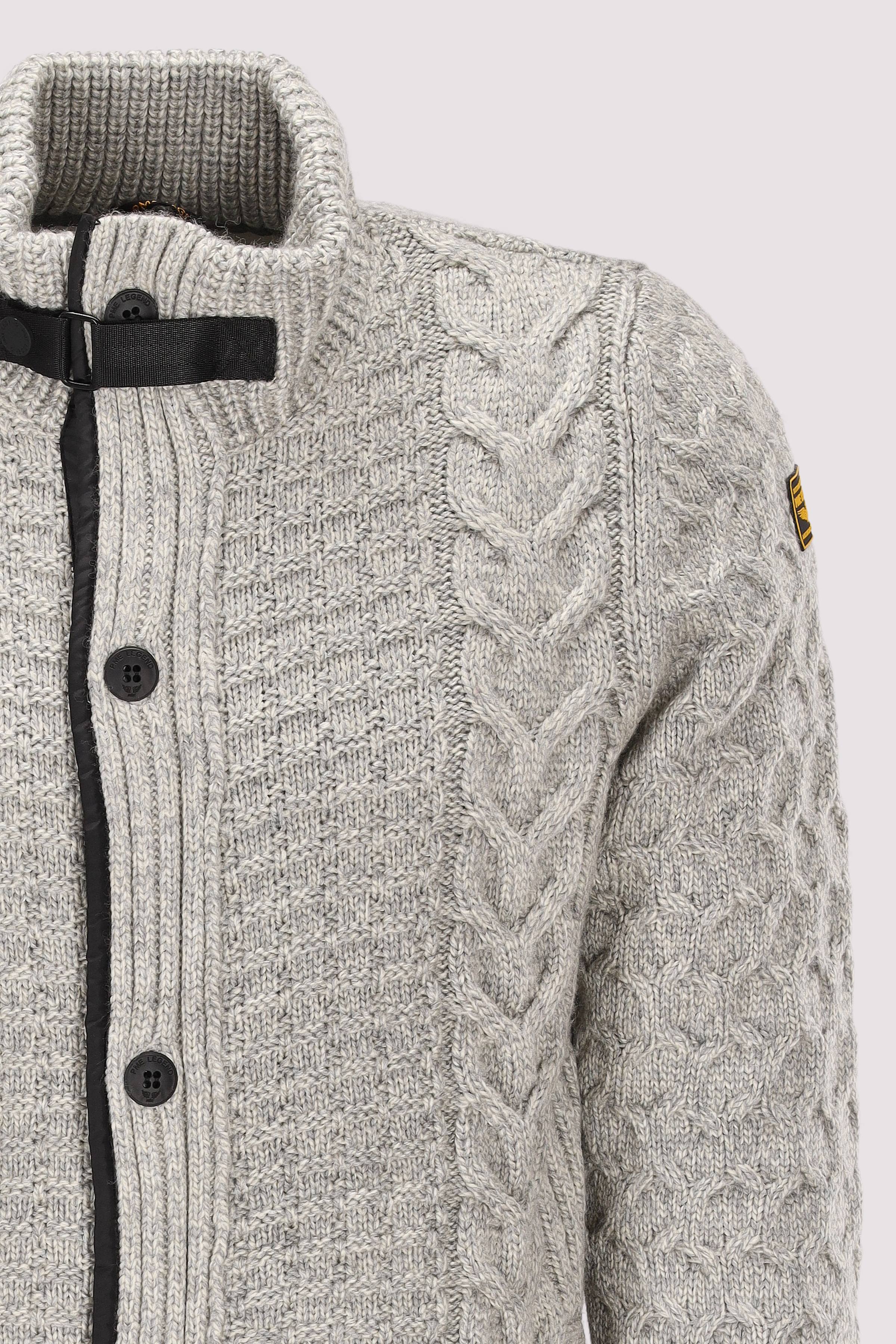PME Legend - Zip jacket heavy knit mixed ya PME Legend - Zip jacket heavy knit mixed ya