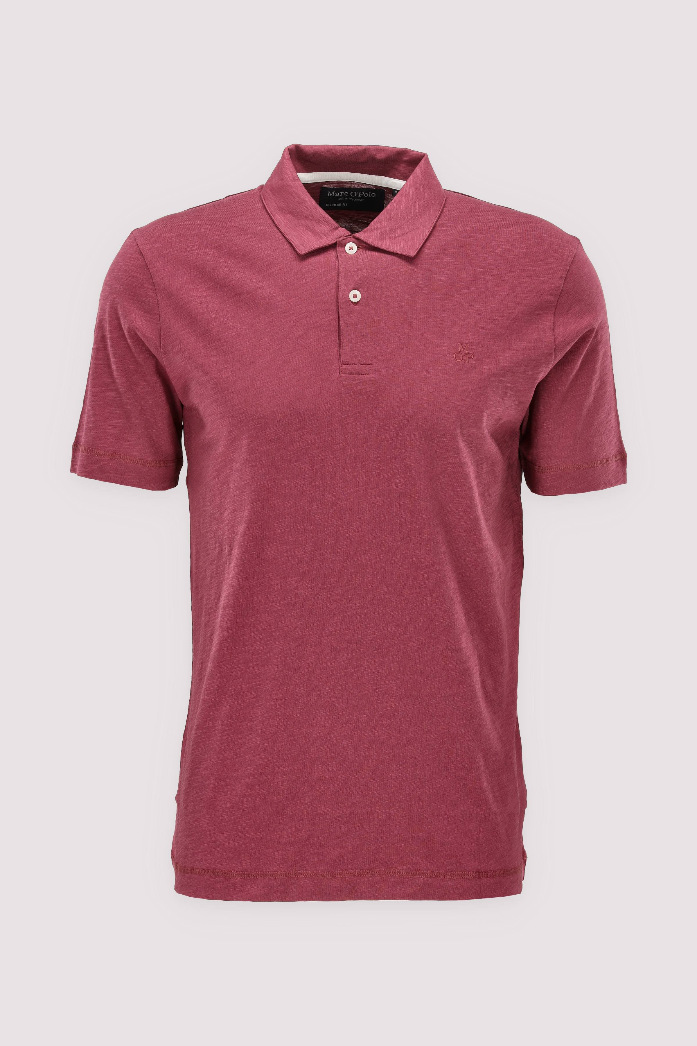 Marc O Polo Casual - Marc O'Polo Poloshirt Acai Red Baumwolle