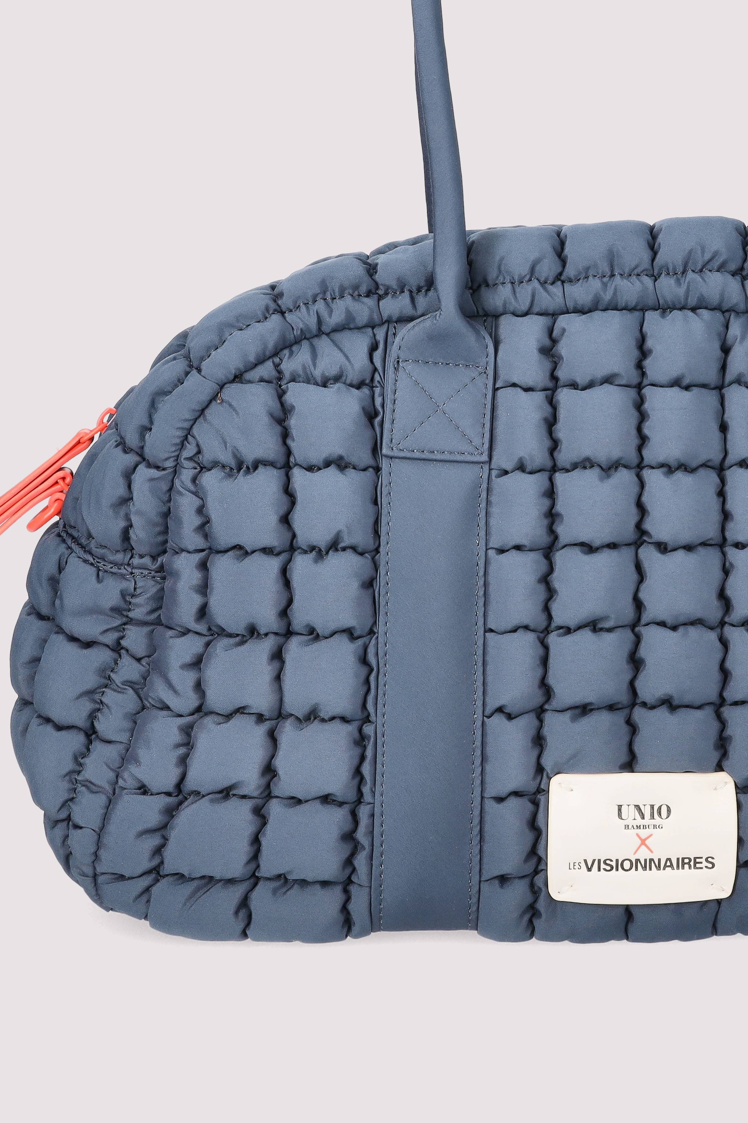 Navy Schultertasche aus Nylon