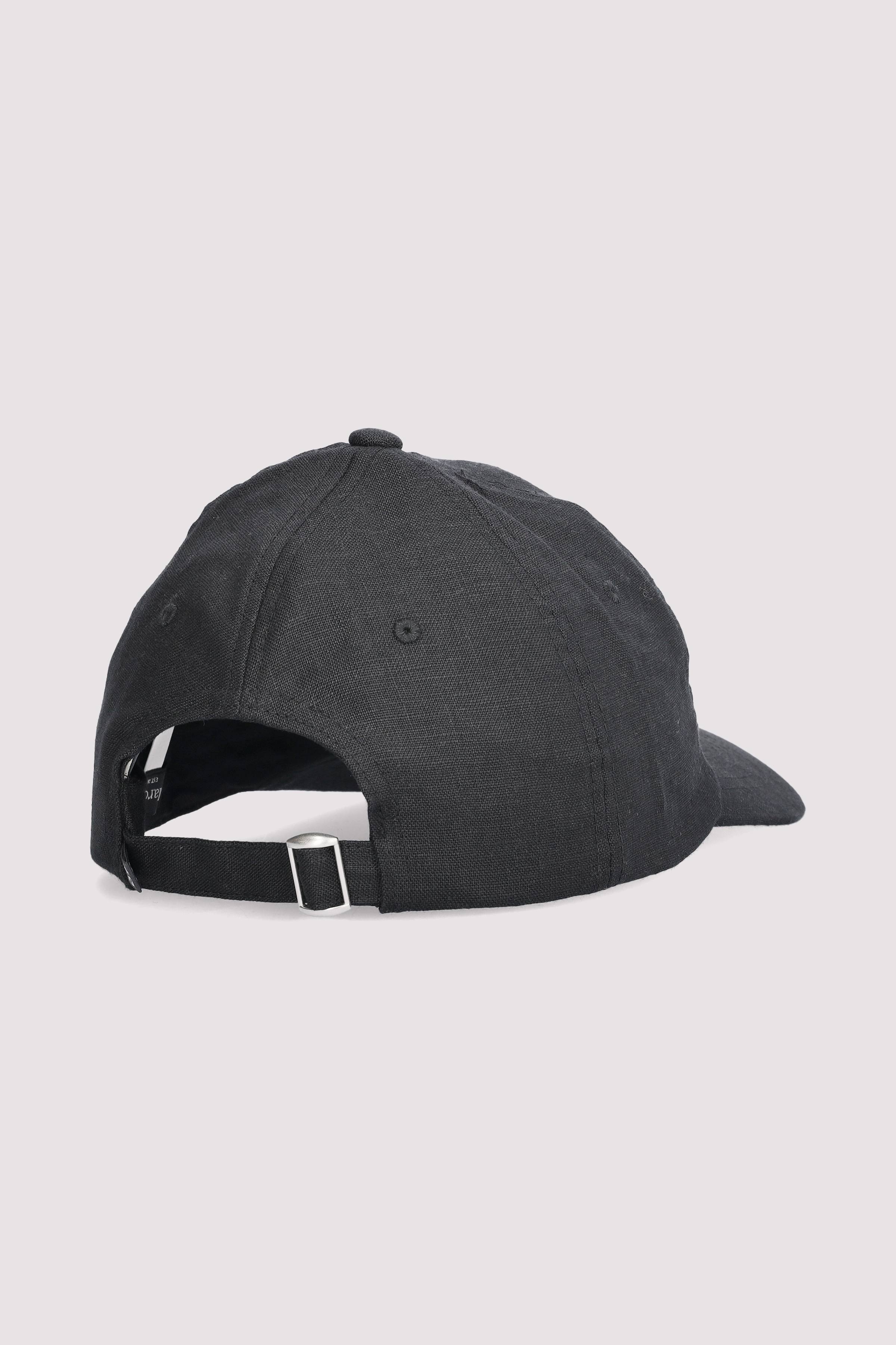 Marc O Polo Casual - Schwarze Leinen-Basecap Marc O'Polo
