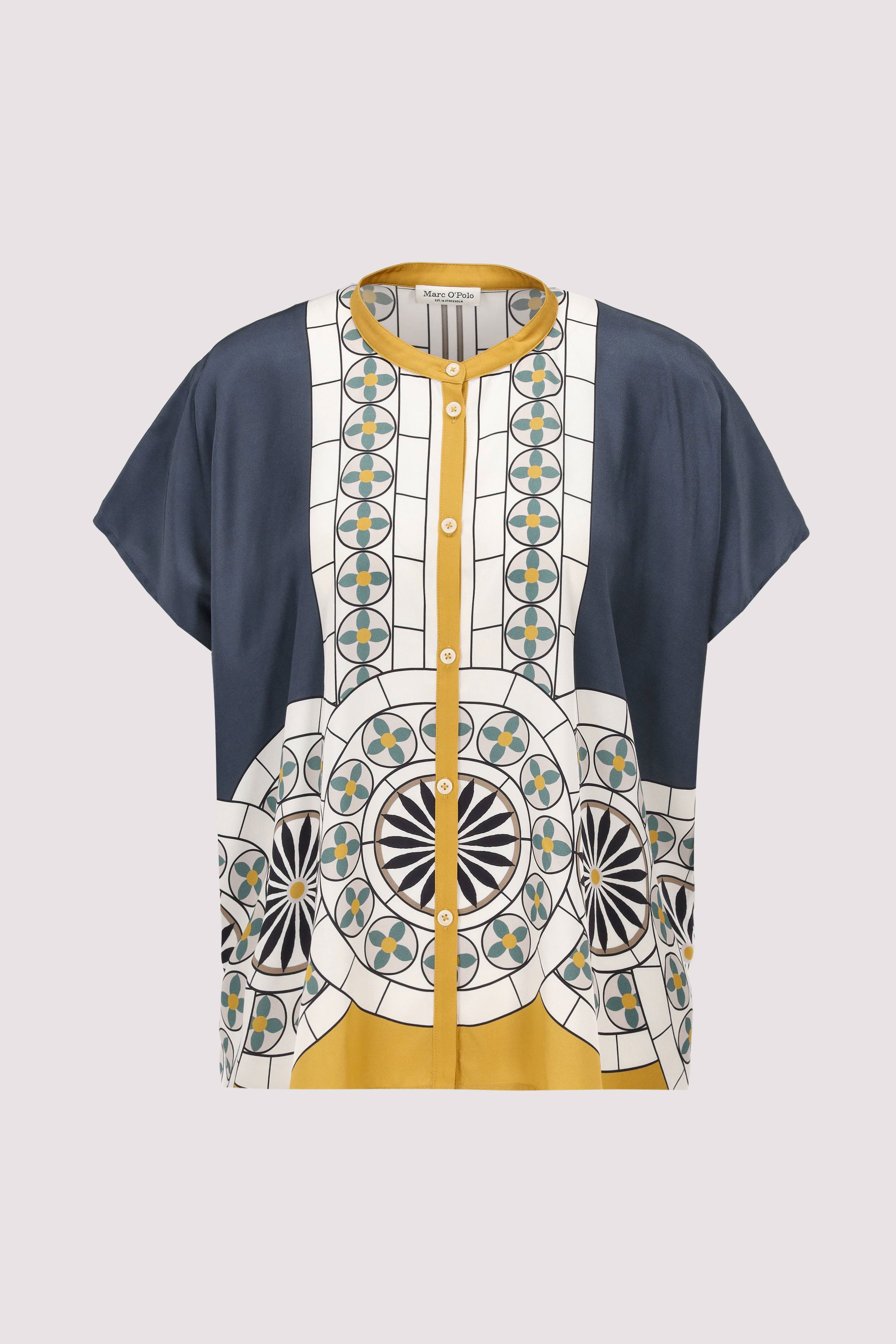Marc O´Polo International - Blouse, short sleeve, stand up Marc O´Polo International - Blouse, short sleeve, stand up