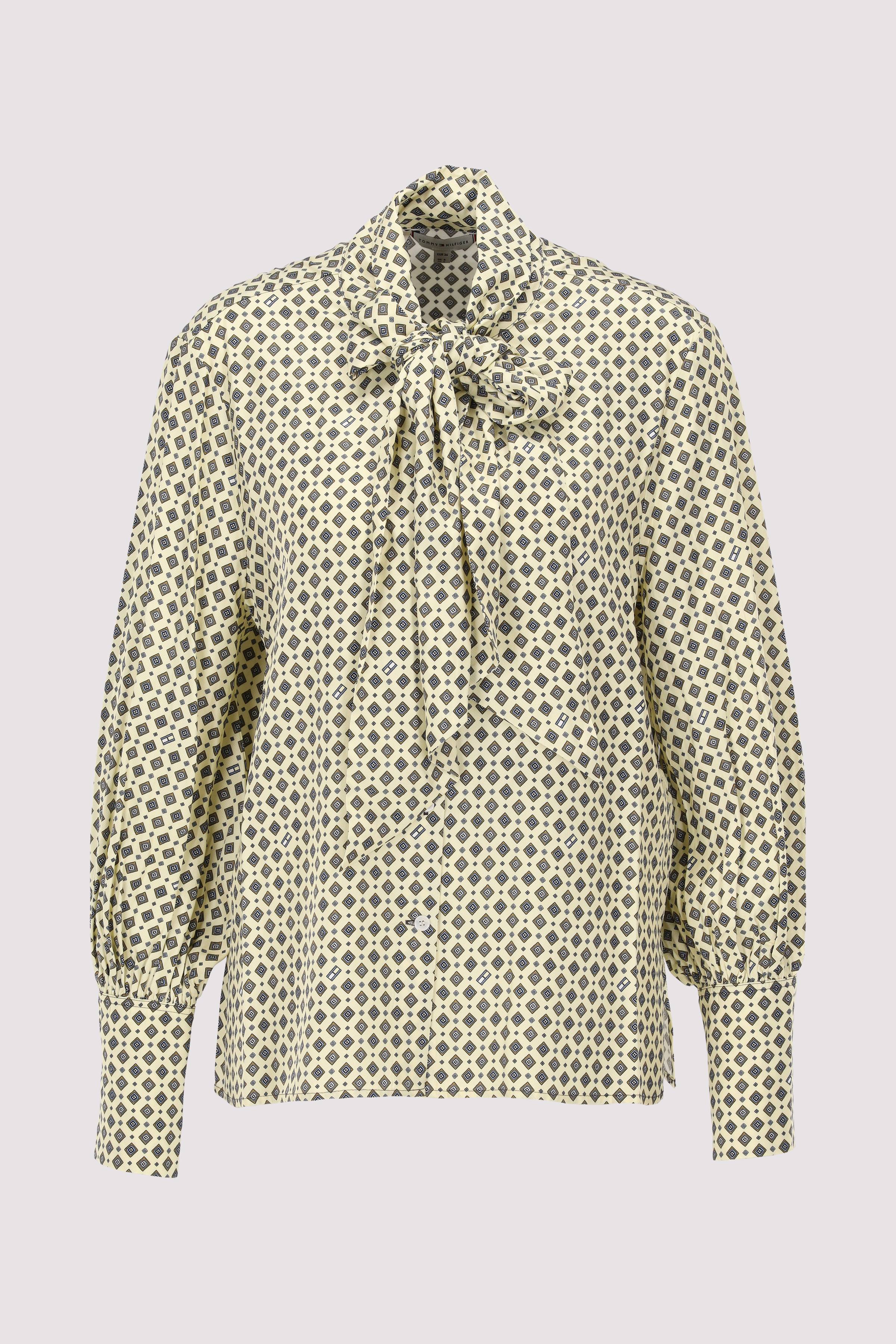 FOULARD TIE NECK LS BLOUSE