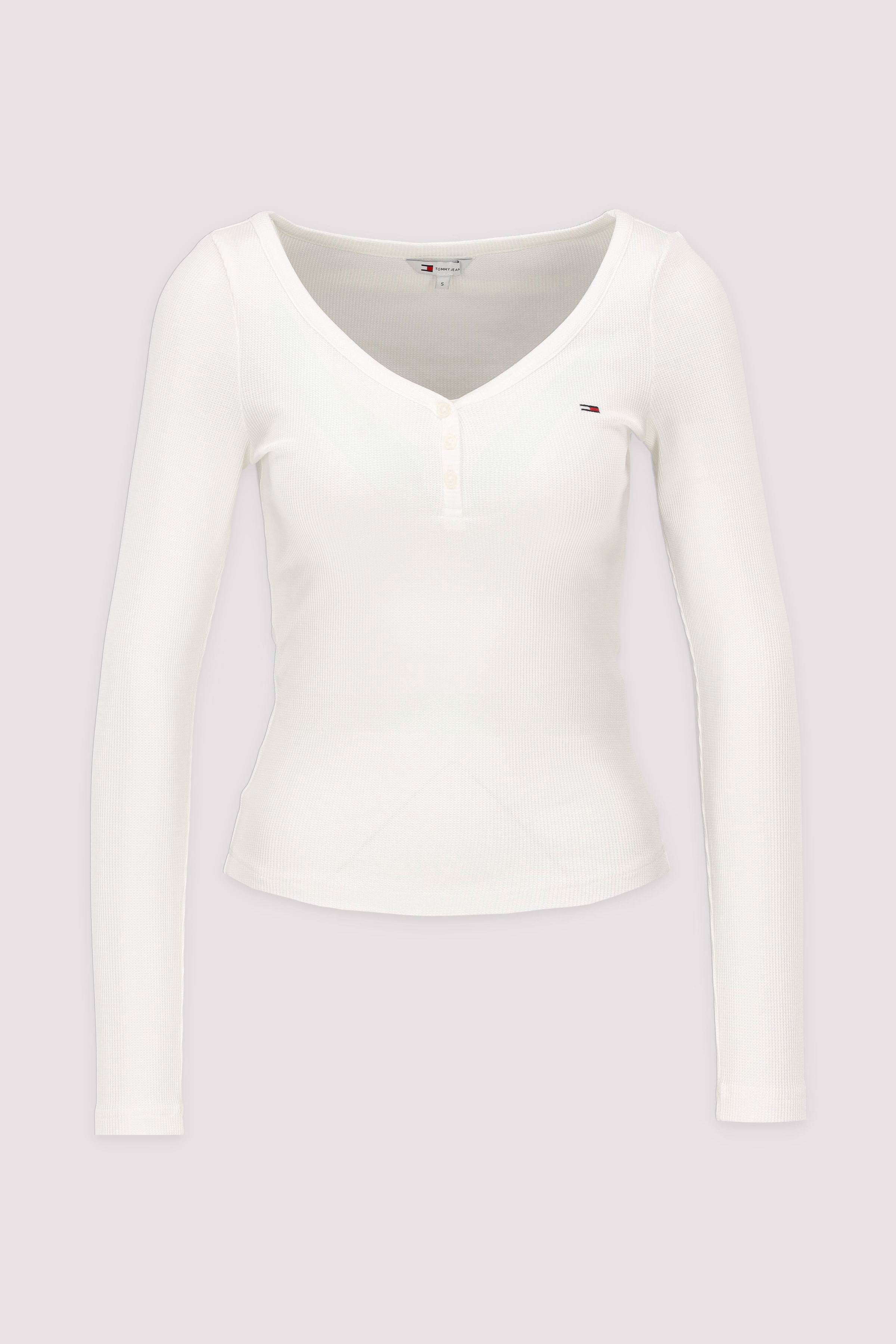 TJW SLIM HENLEY WAFFLE LS