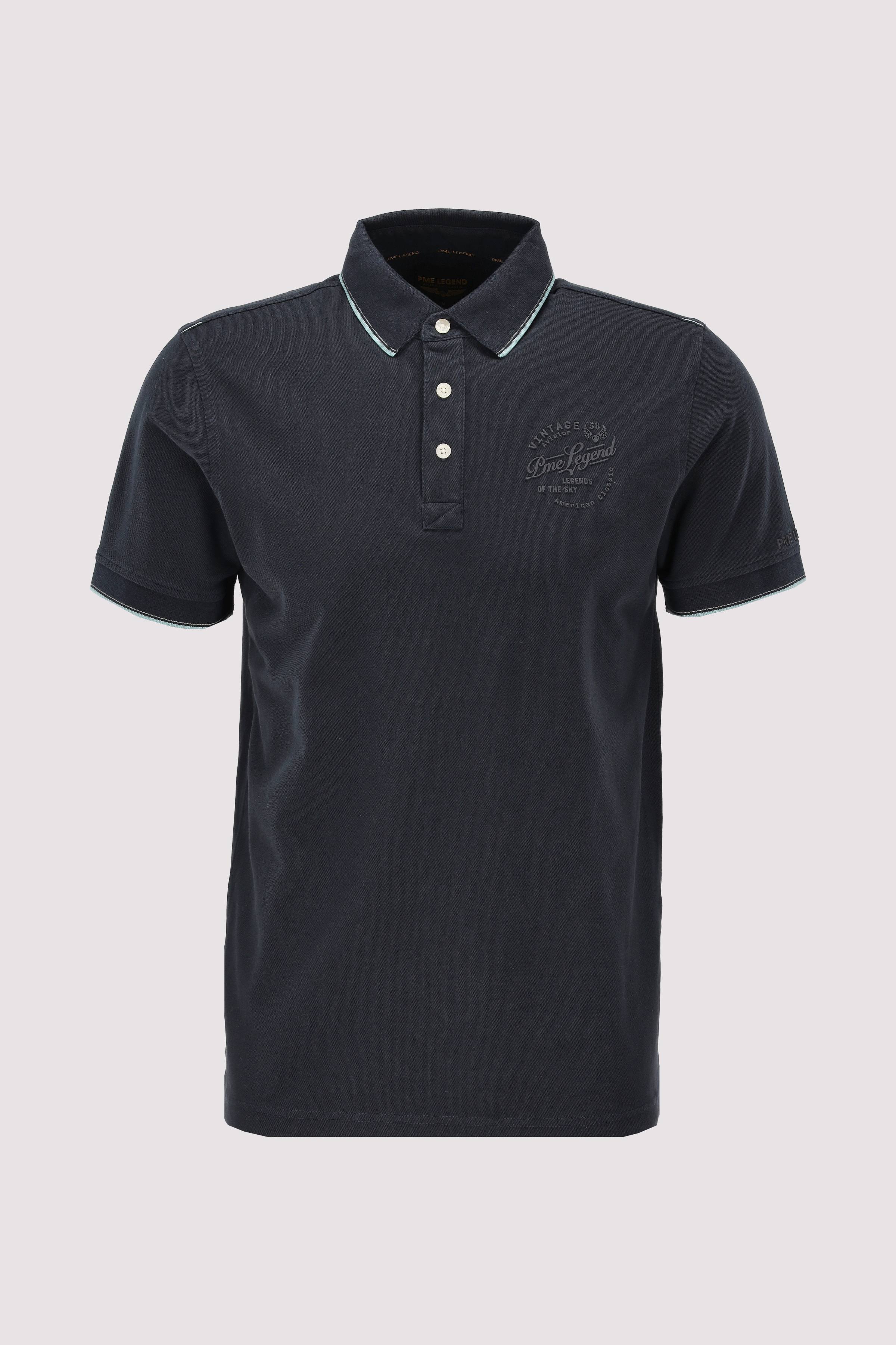 Short sleeve polo stretch piqu