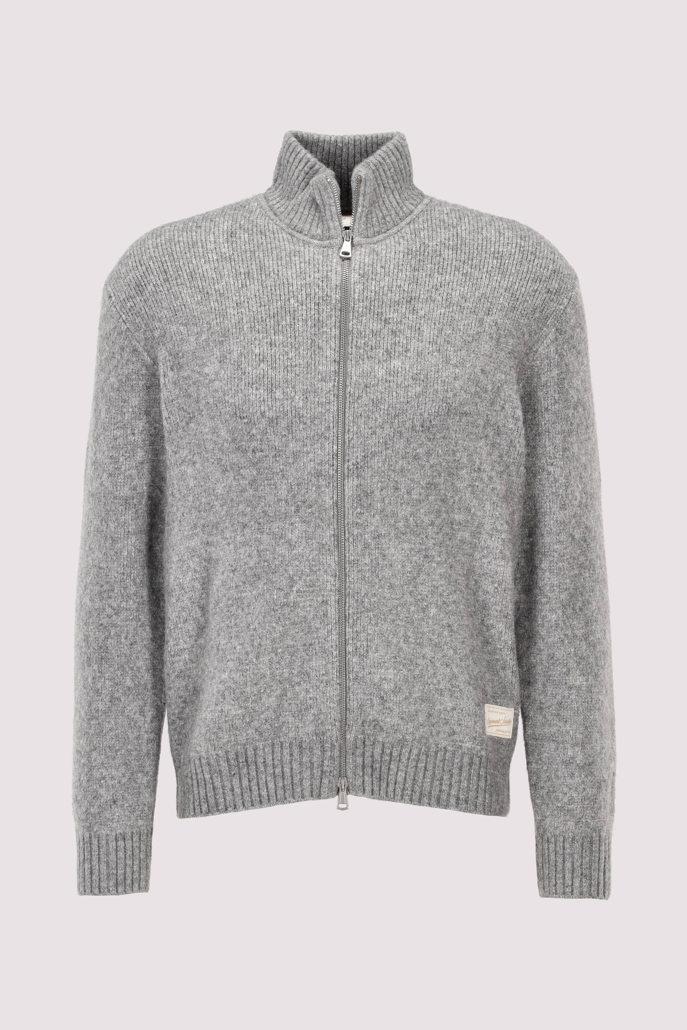 Jack and Jones Rundhalspullover grau