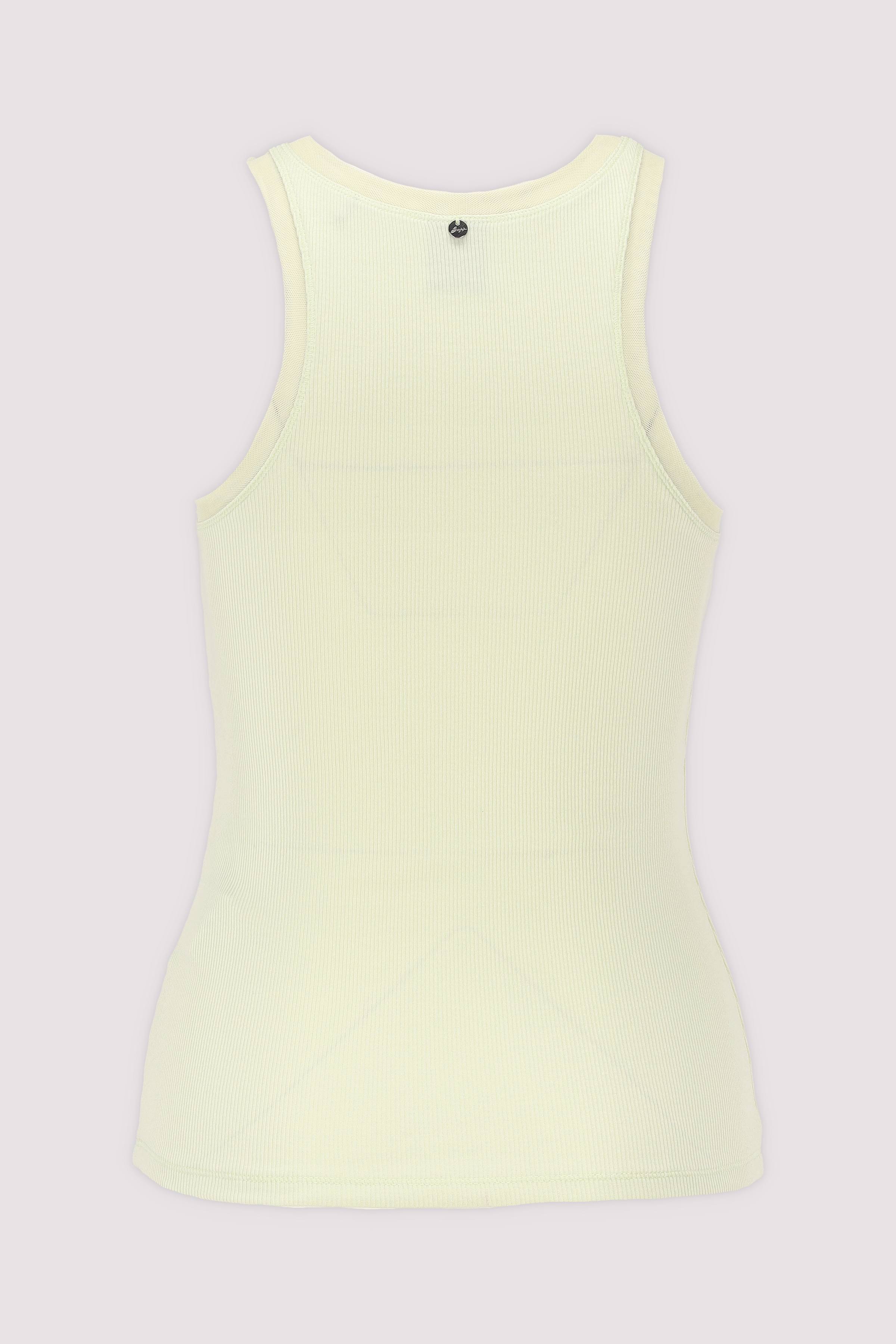 BOSS Damen Top Leuchtgrün Baumwolle