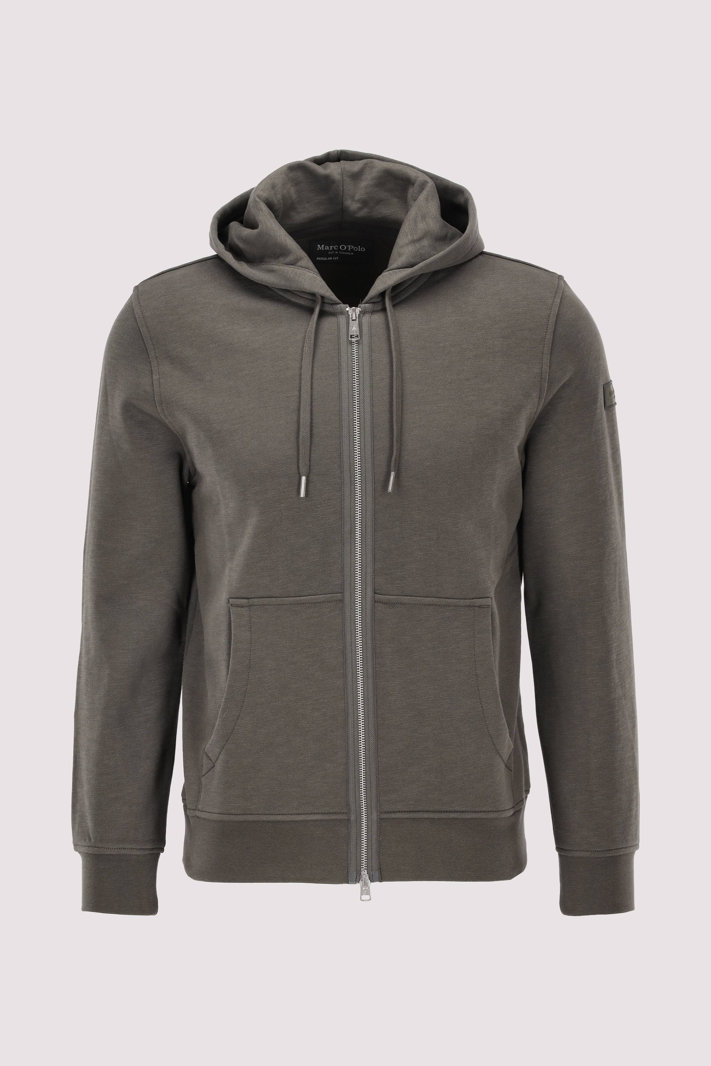 Sweatjacket with Hood, long sl