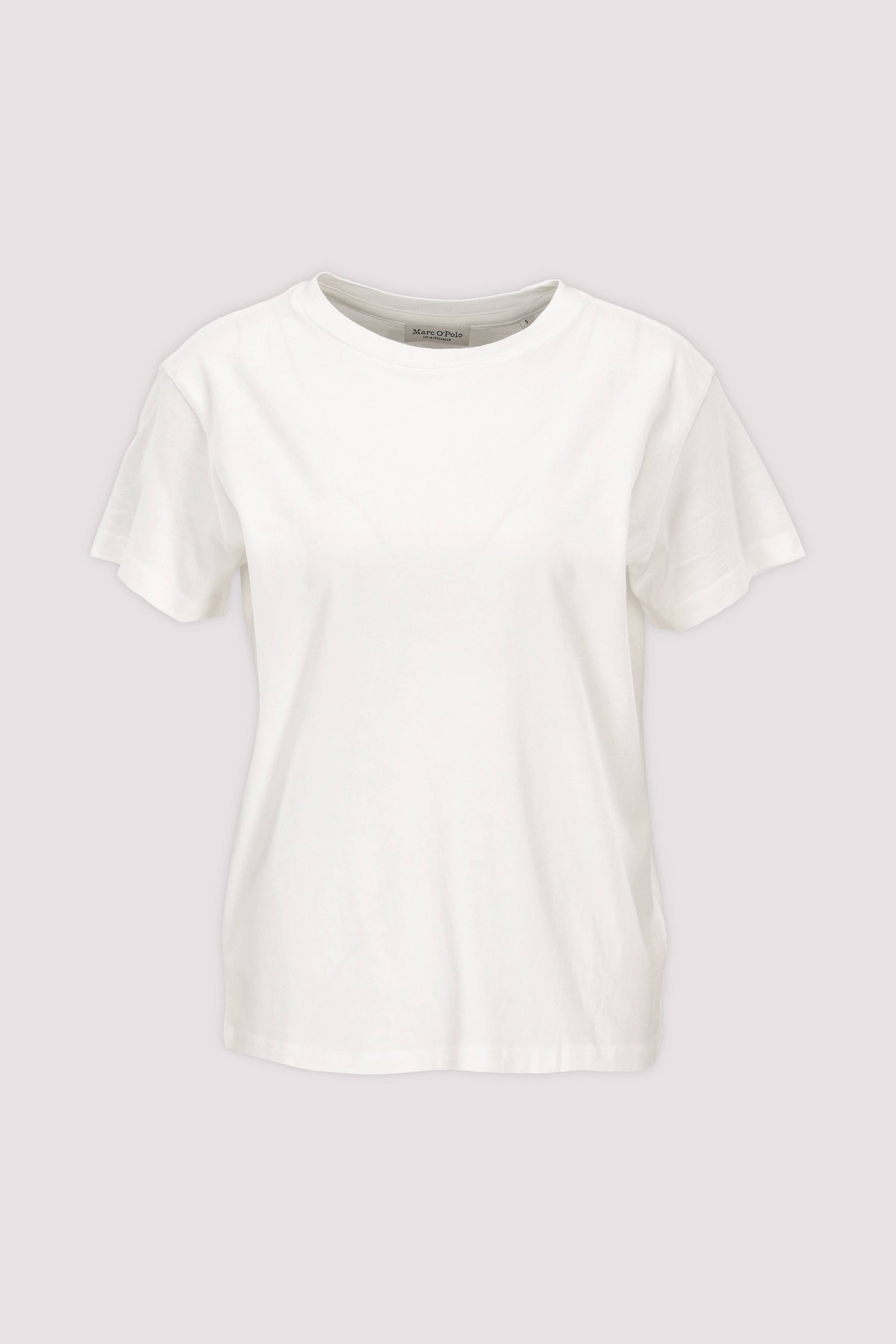 Marc O'Polo Damen T-Shirt Weiß Baumwolle