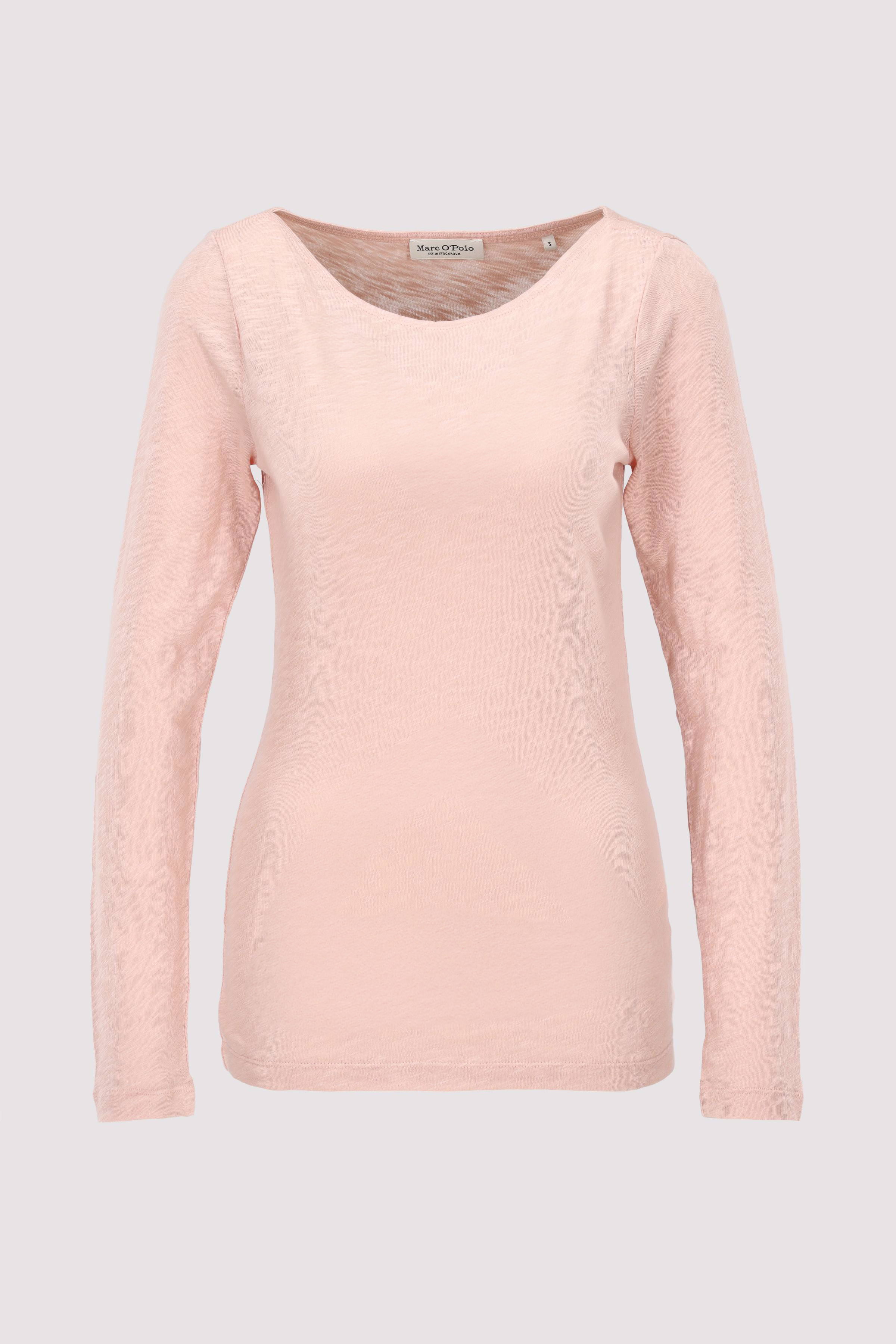 T-shirt, long sleeve, boat nec
