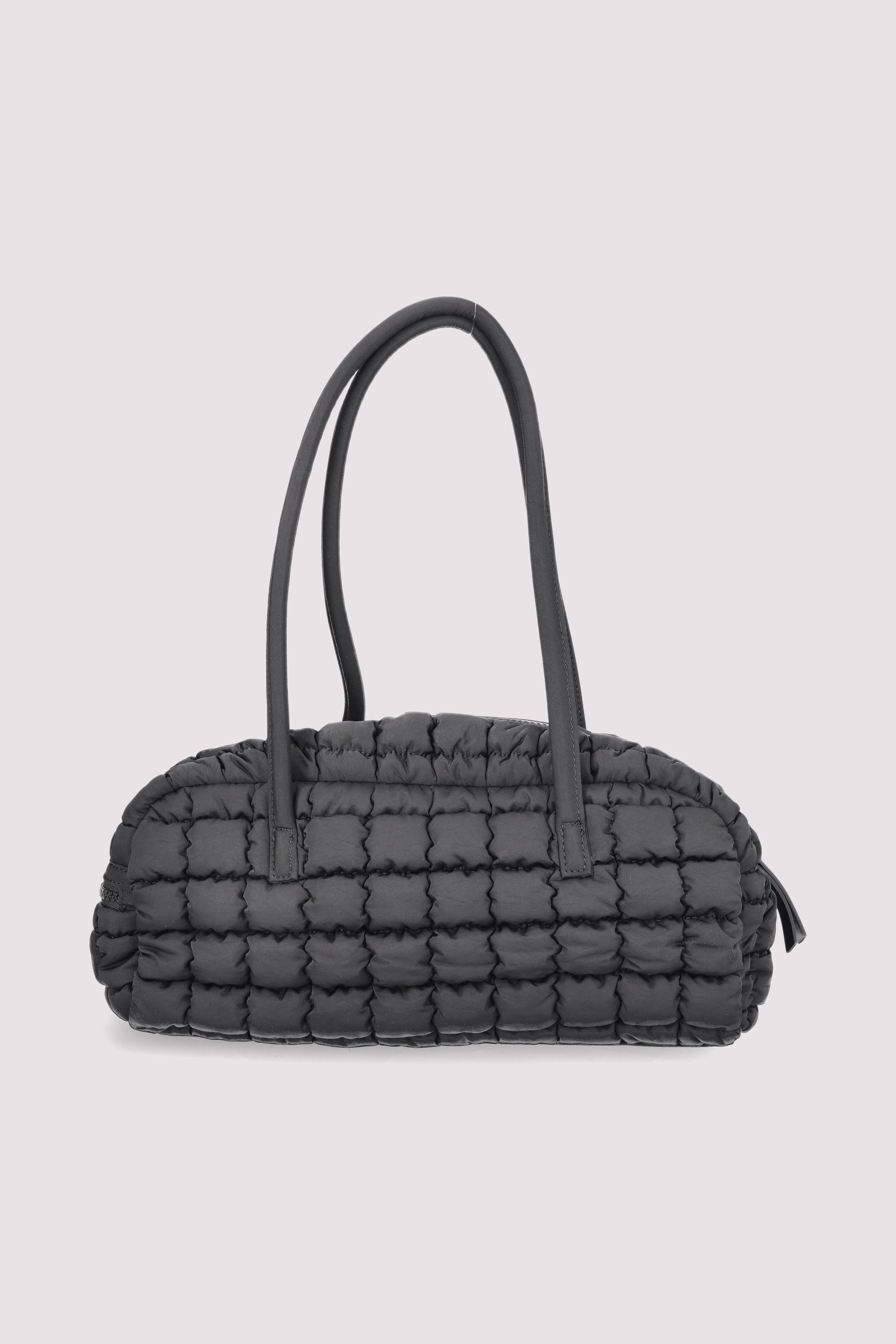 Les Visionnaires - Schwarze Nylon-Schultertasche, nachhalti